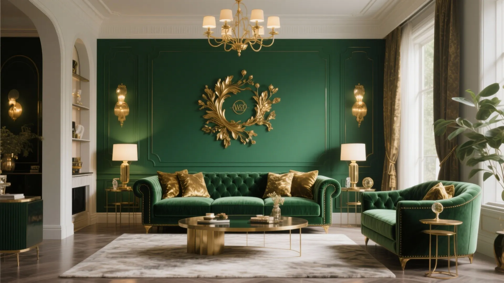 2. Bold Emerald Glamour