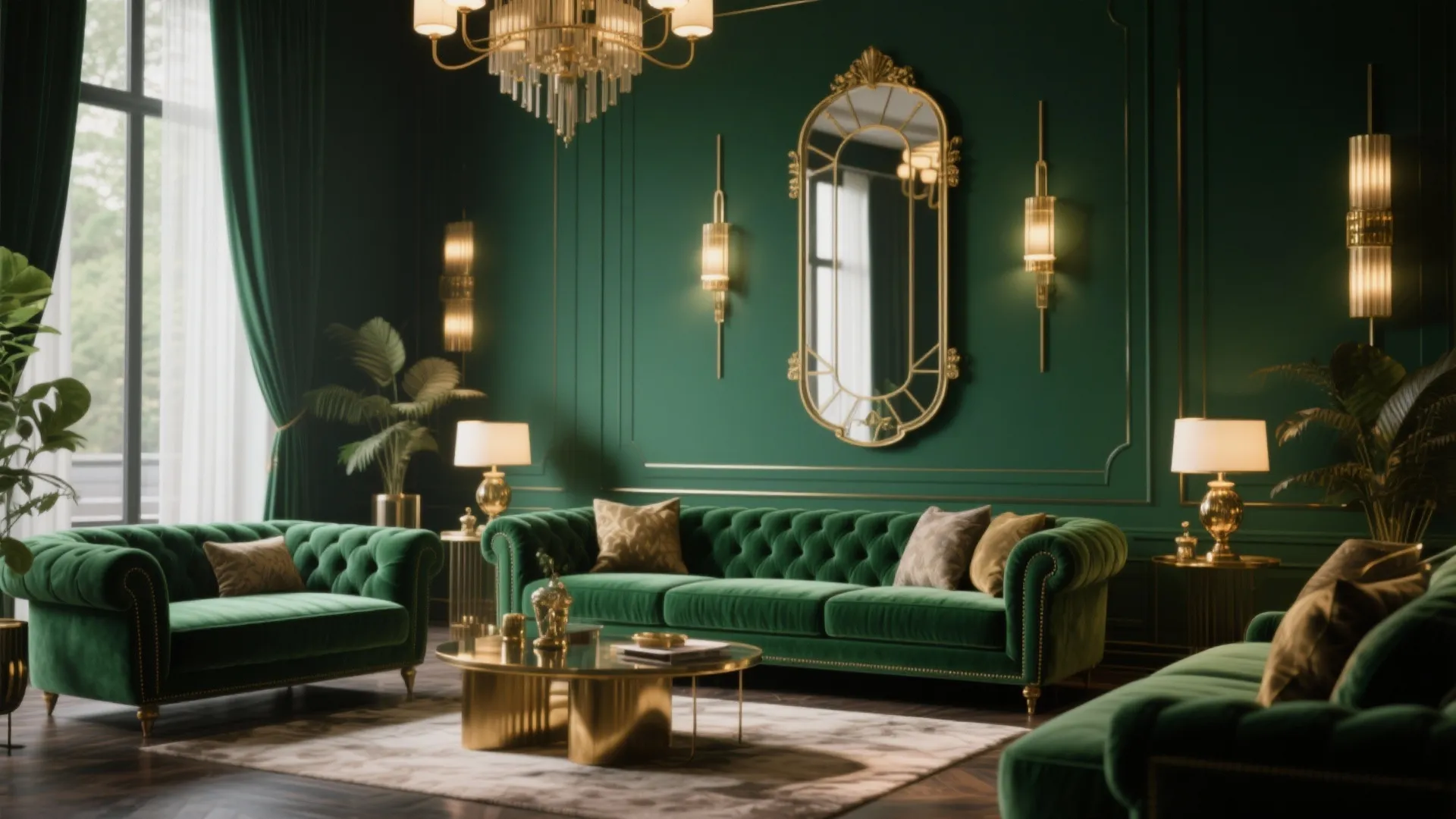 2. Deep Emerald Glamour