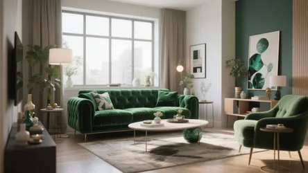 10 Emerald Green Sofa Living Room Ideas