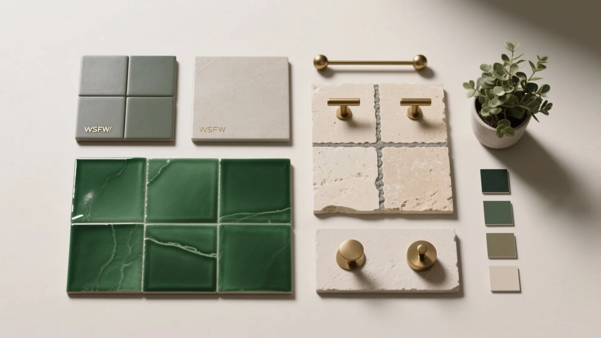 5. Pair emerald with warm brass and soft neutrals
