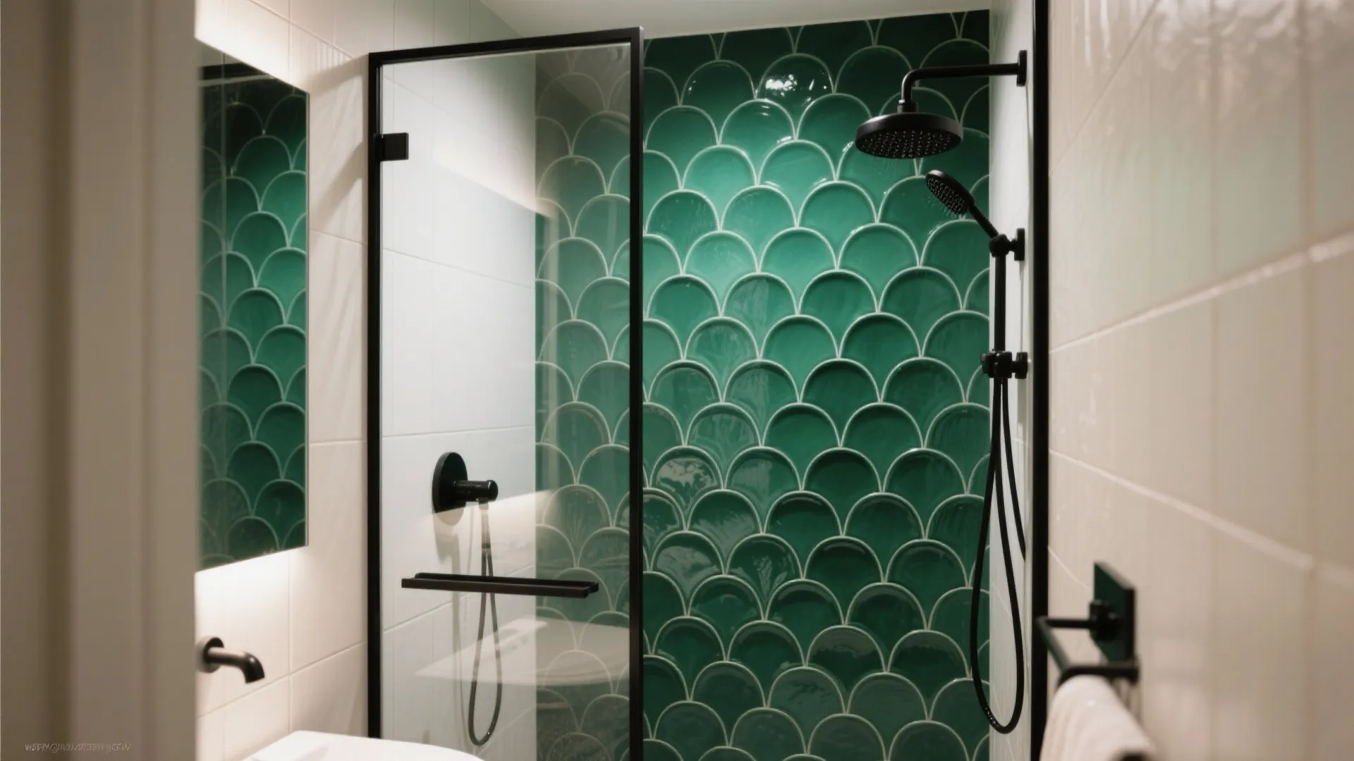 Bold Feature Wall with Fish Scales