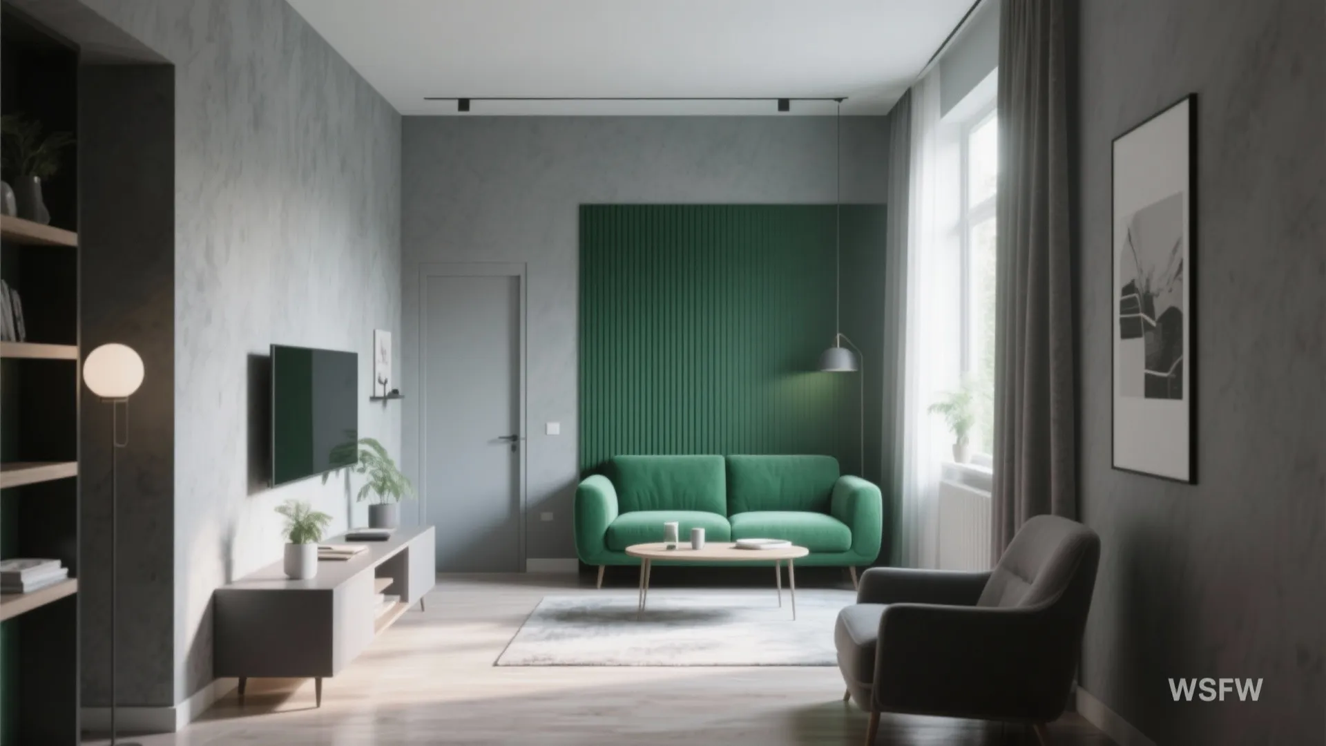 5. Emerald Feature in Small Spaces