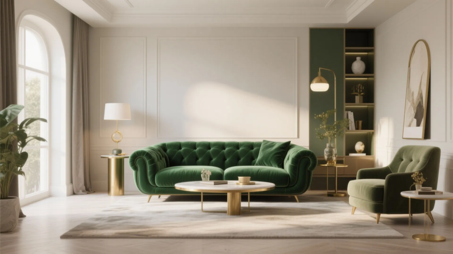 3. Jewel-Toned Statement Sofa