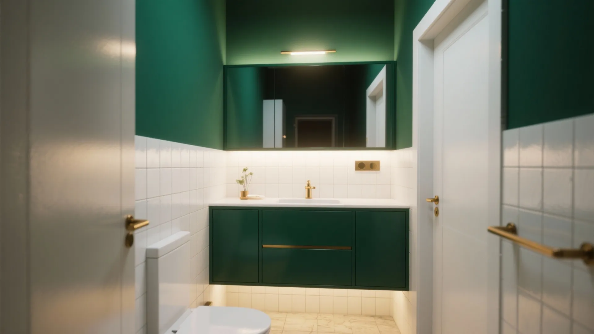 2. Jewel-Tone Statement Cabinet