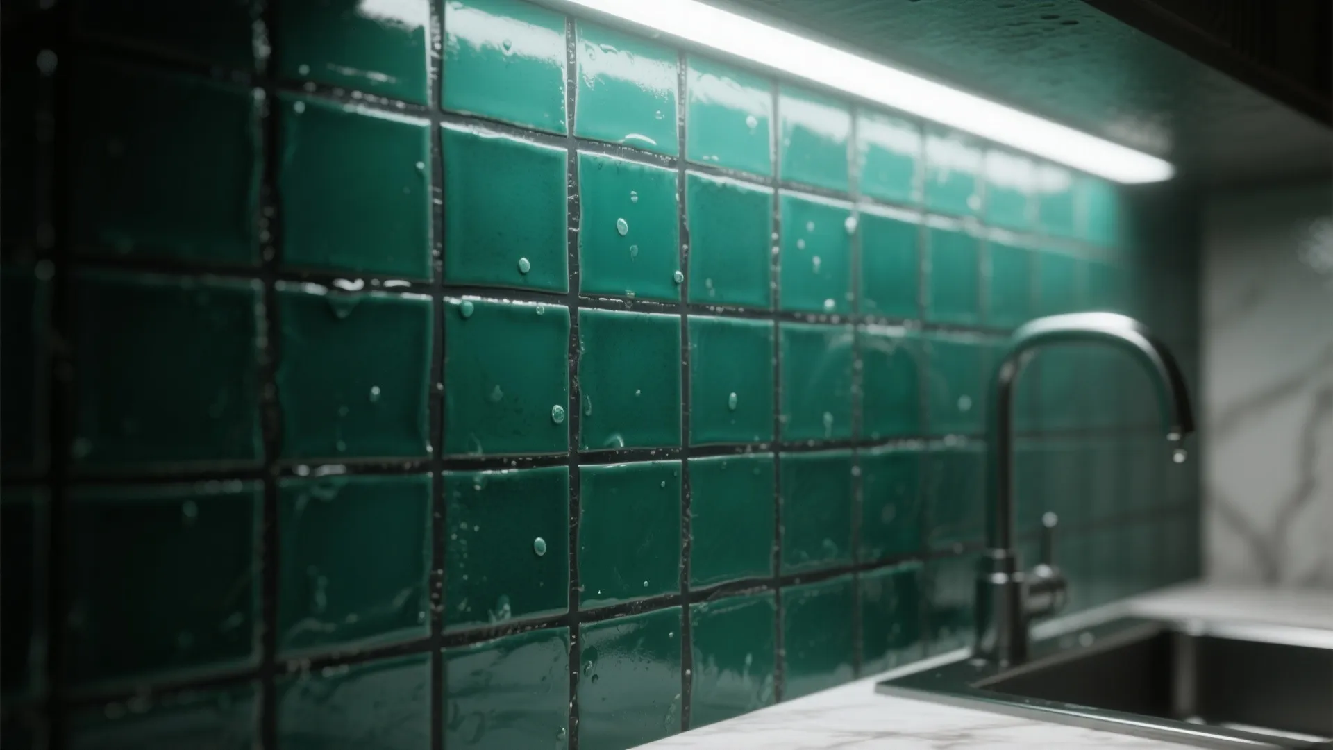 1. Deep Emerald Subway Tiles