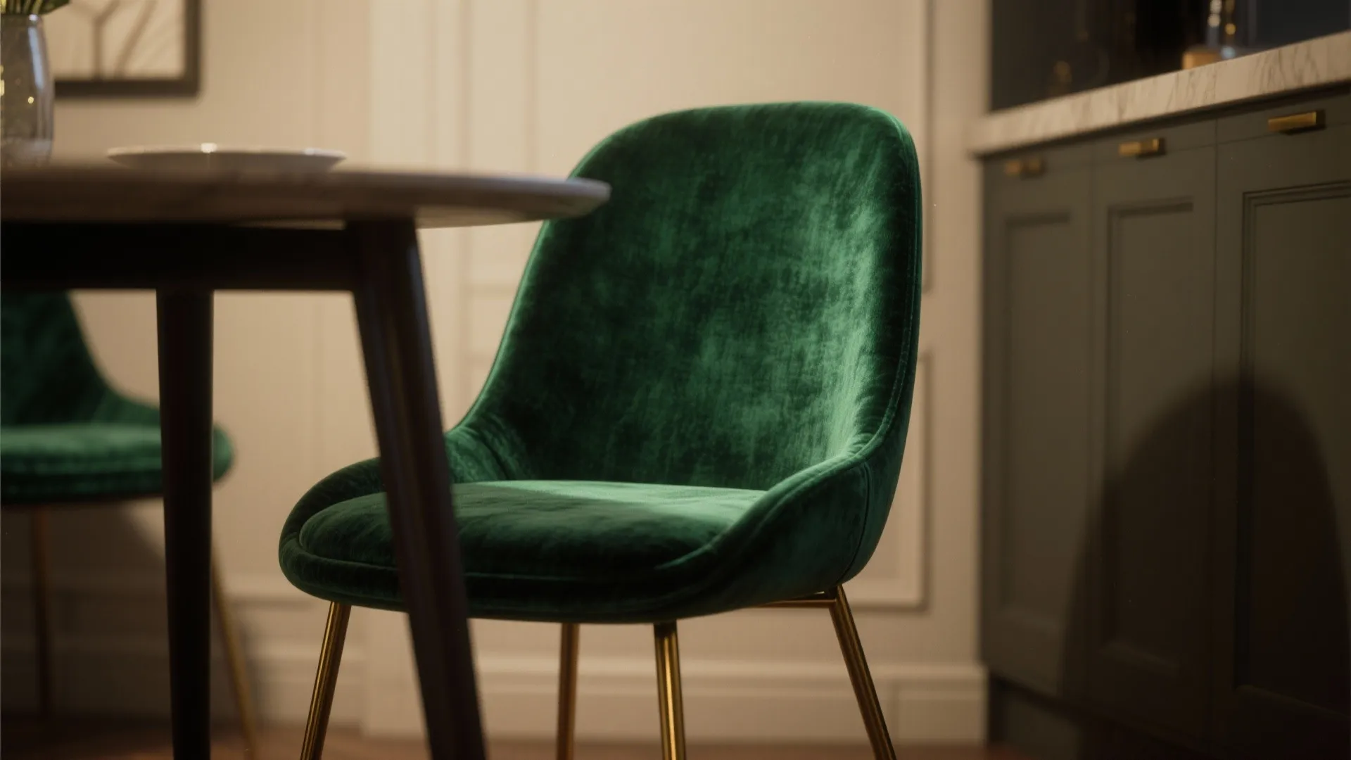 1. Emerald Velvet for a Touch of Drama