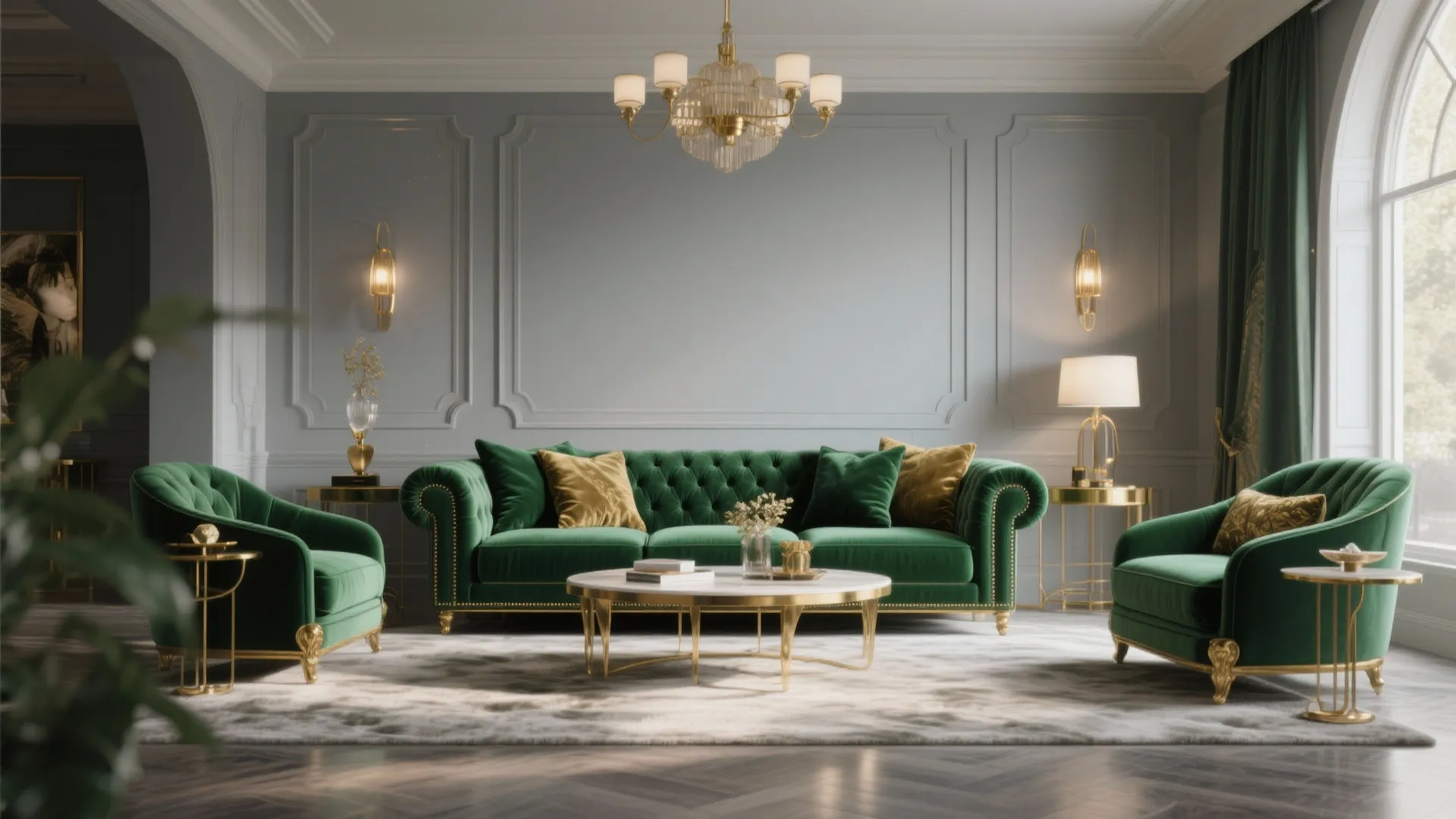 2. Emerald Velvet for Luxe Appeal