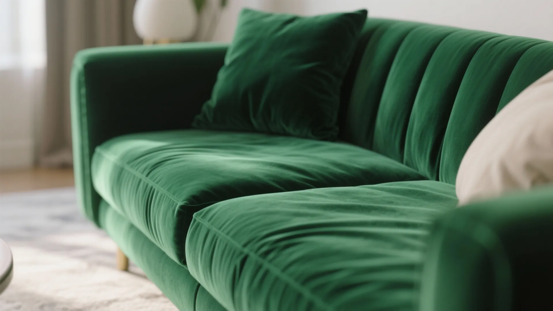Emerald Velvet Sofa