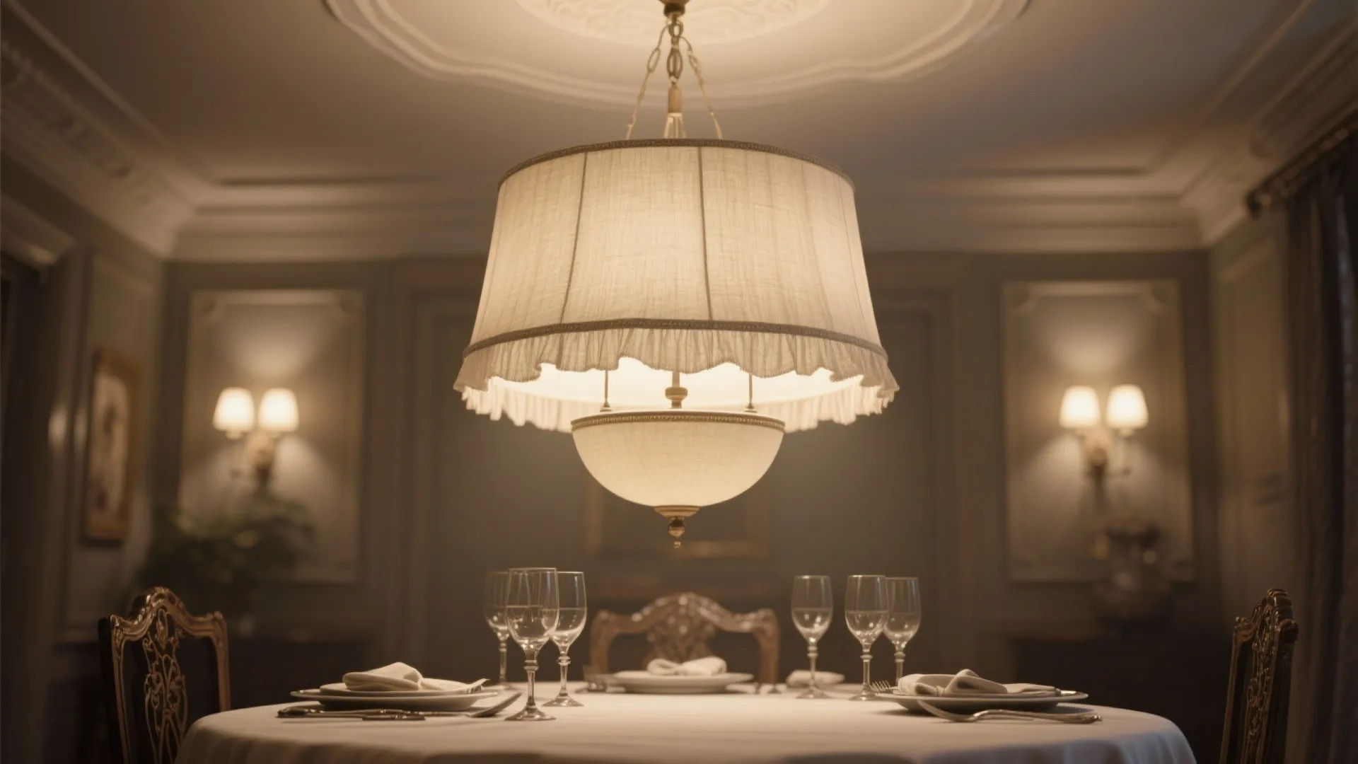 4. Bowl or Empire Shade Chandelier