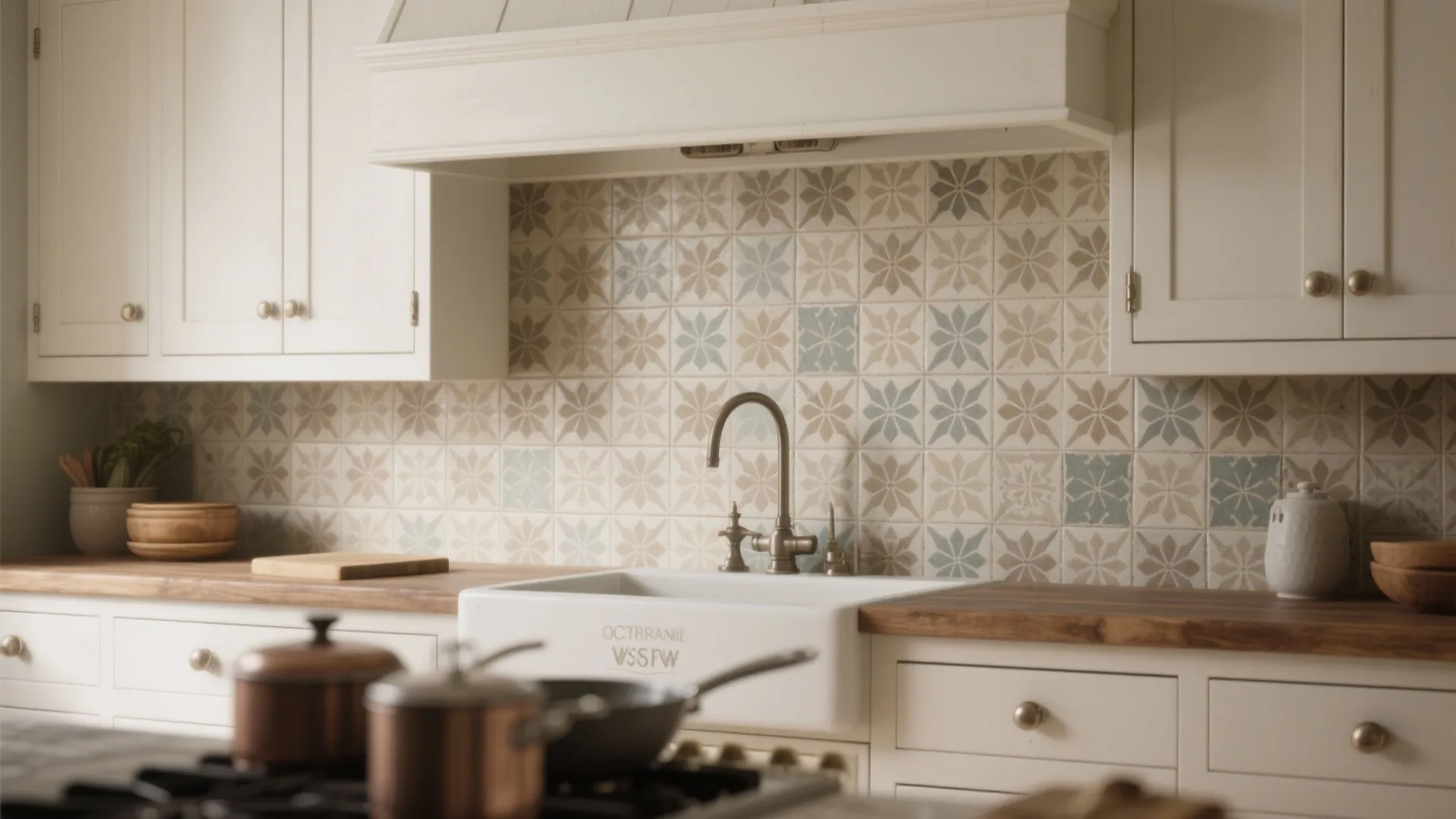 3. Use Patterned Backsplash for Visual Interest