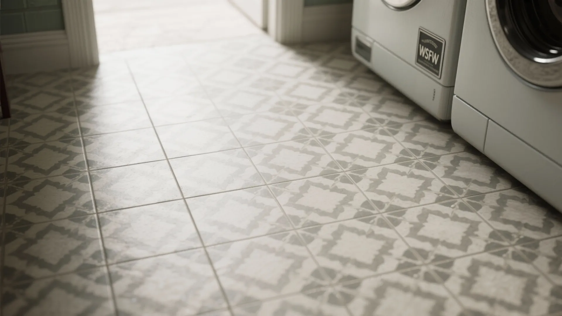 1. Patterned encaustic-look porcelain