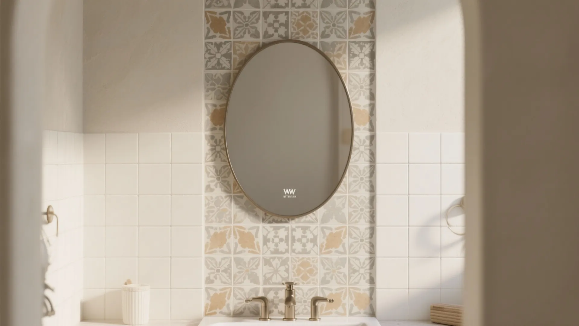 Patterned Encaustic-Look Feature Panel