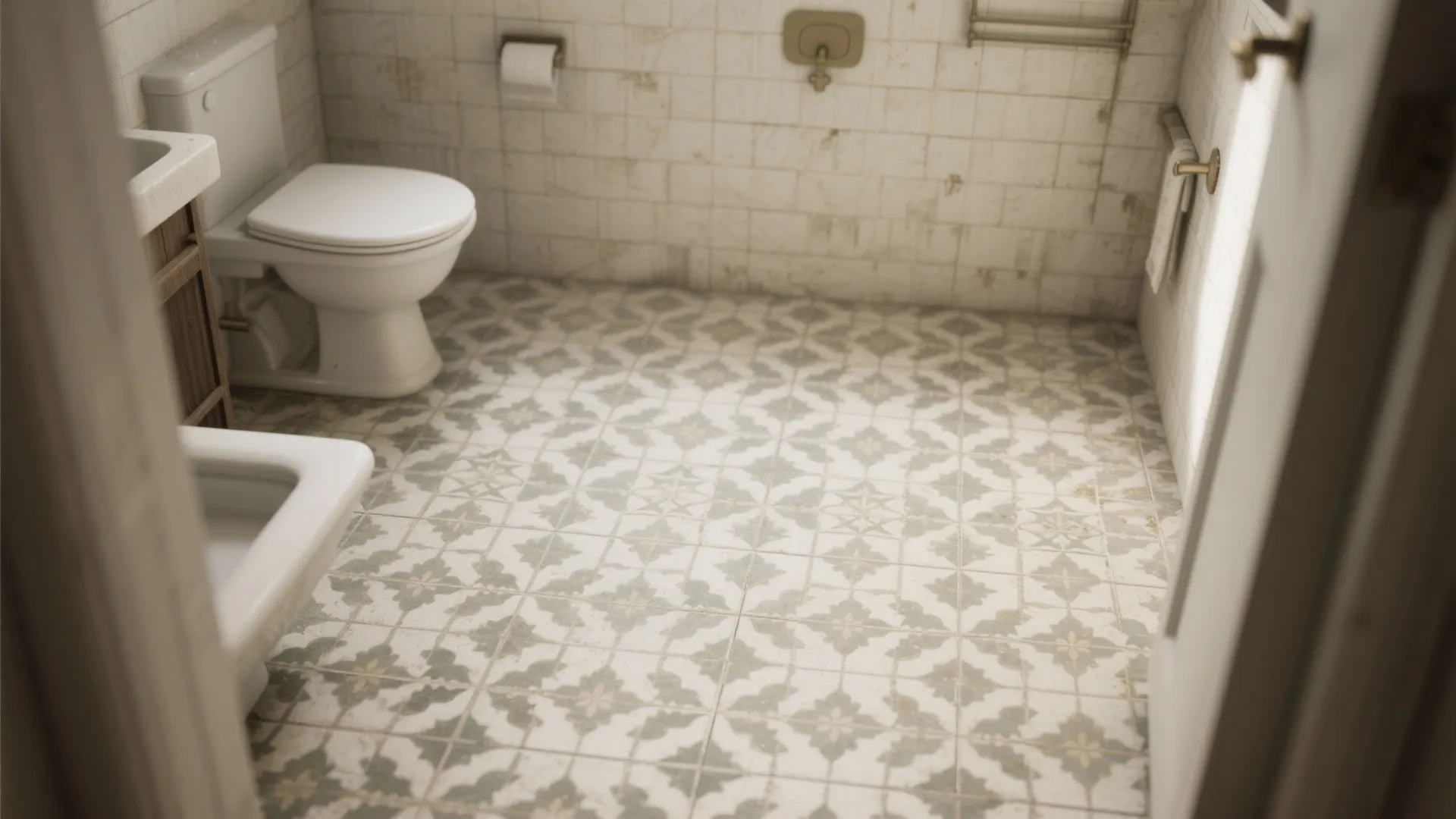 5. Patterned encaustic-style tiles as a statement floor