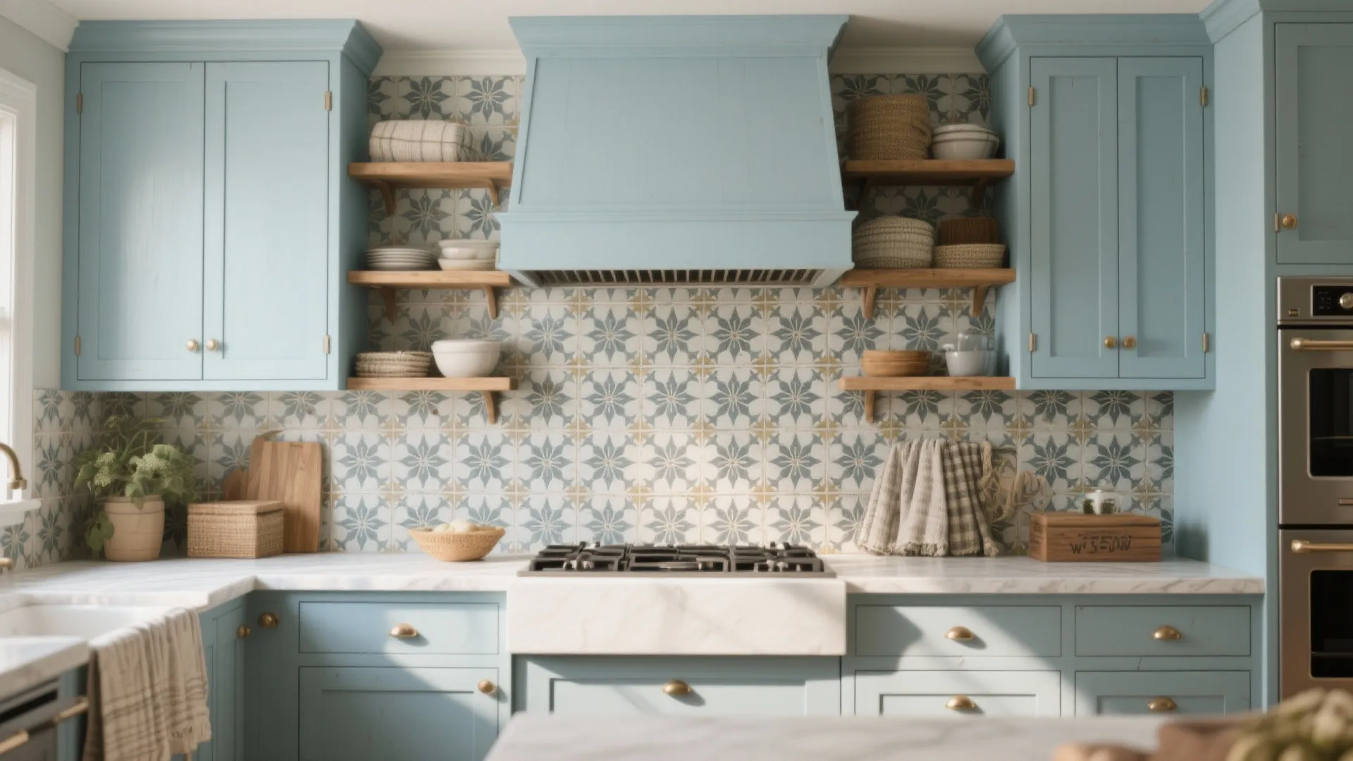 4. Patterned Cement or Encaustic Tile