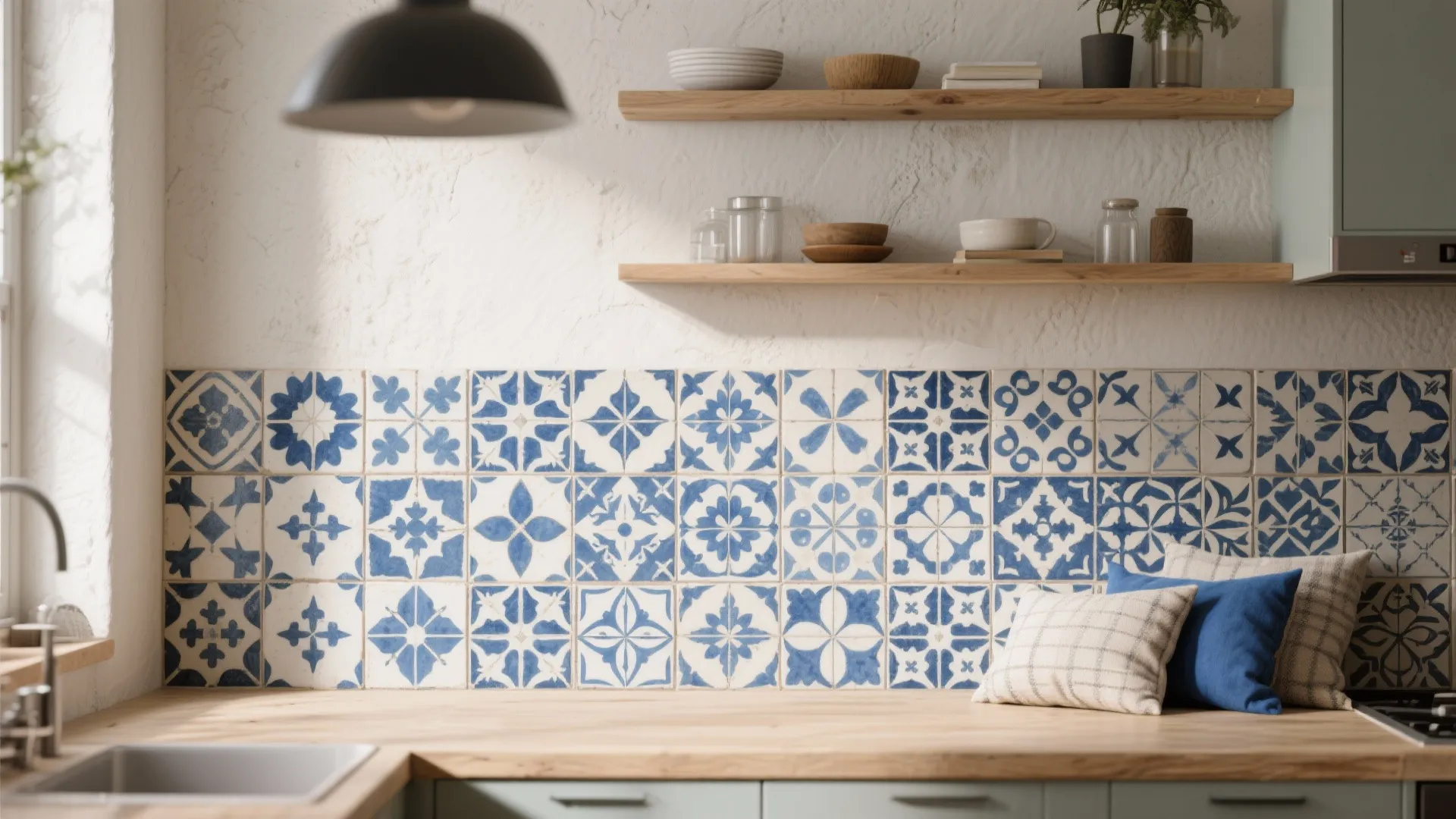 5. Moroccan-Inspired Pattern Mix