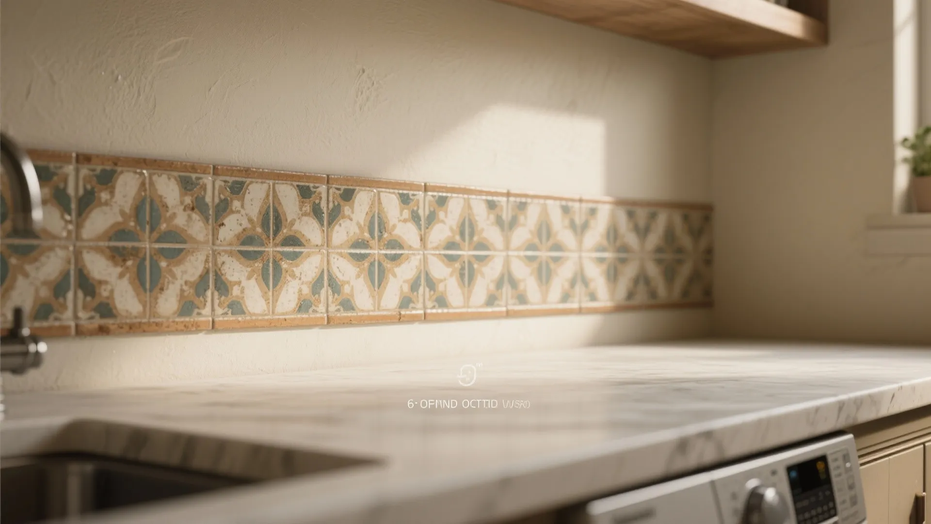 3. Patterned encaustic-look tiles for a Touch of Play