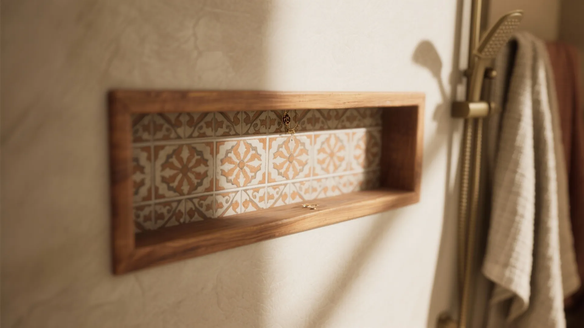 5. Use patterned tile like jewelry — small doses go far