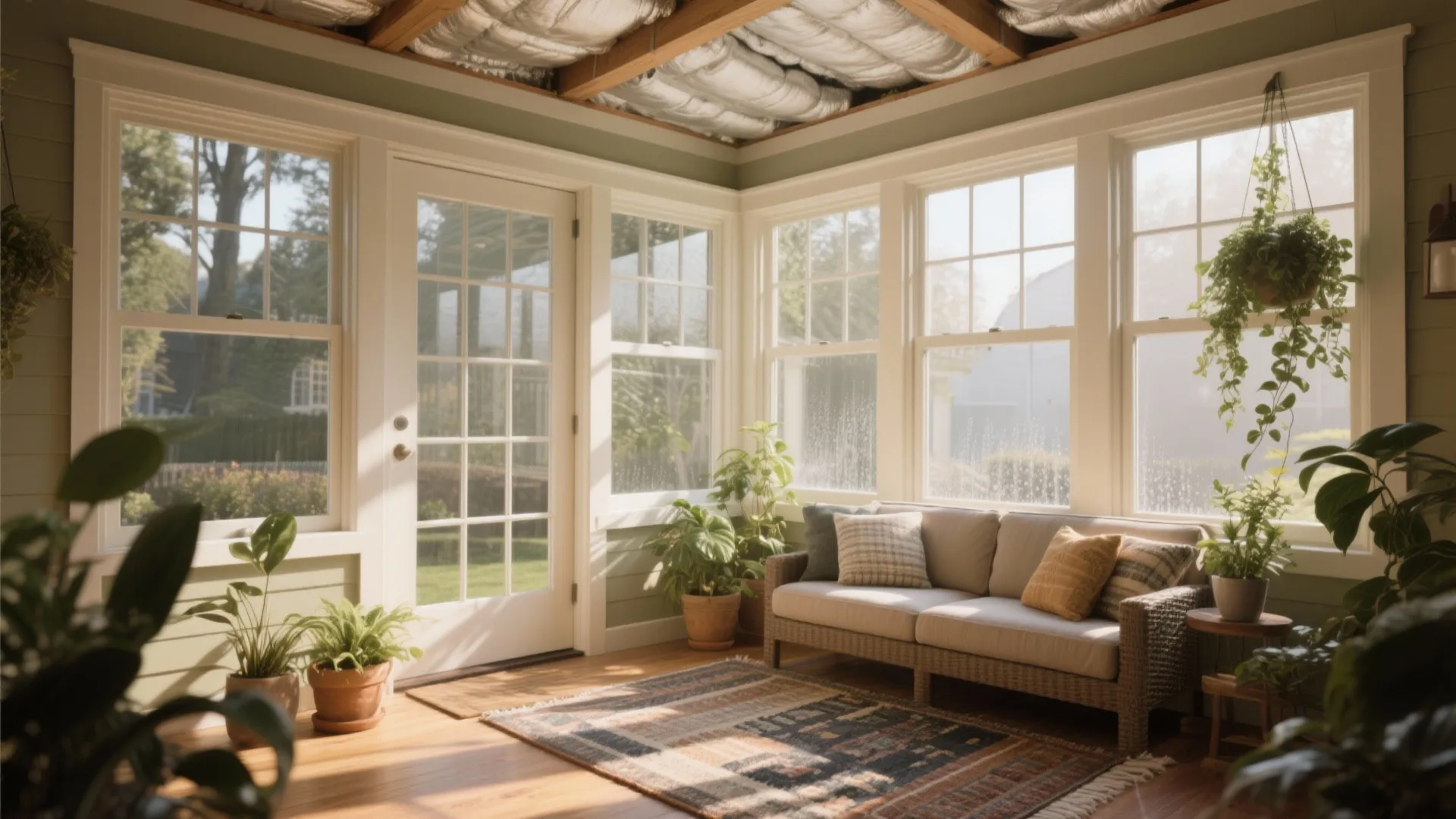 4. Enclose a porch or sunroom