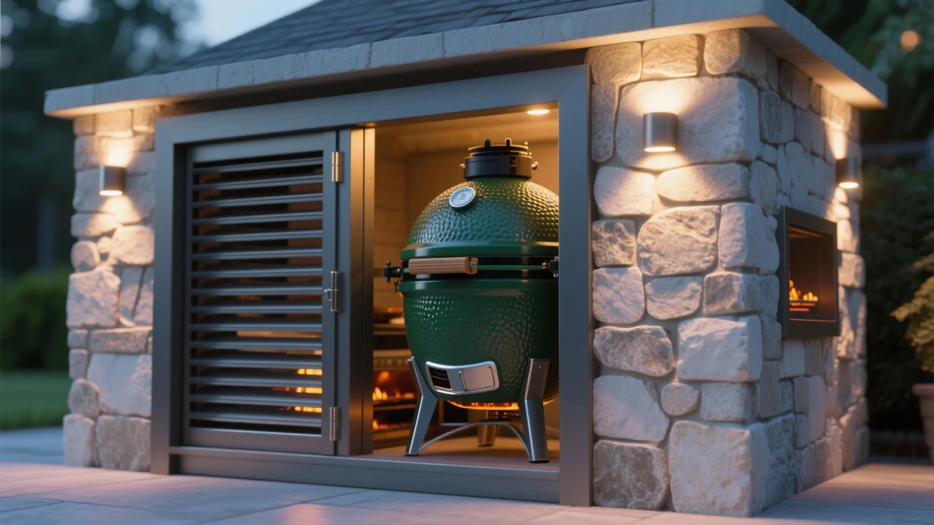 5. Decorative Enclosure with Ventilation and Lighting