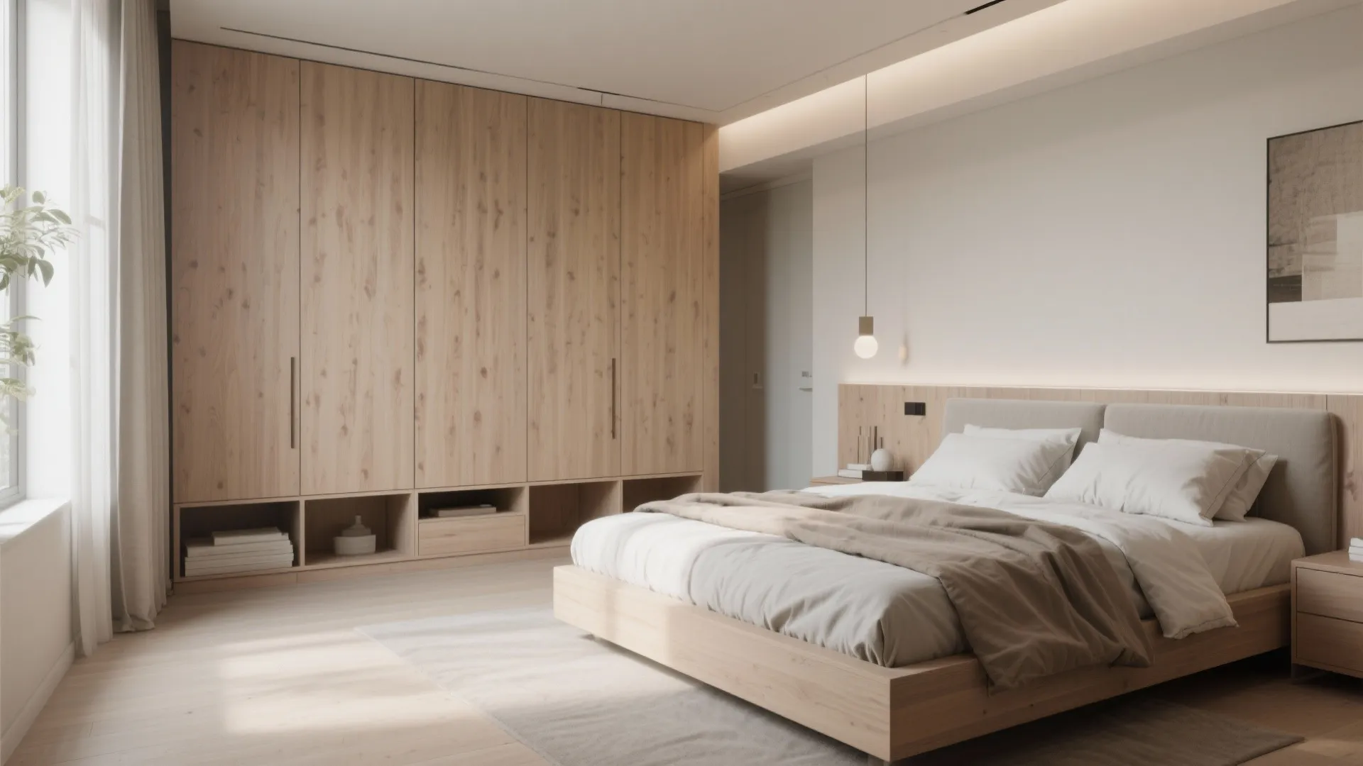 4. End-of-Bed Storage Wall