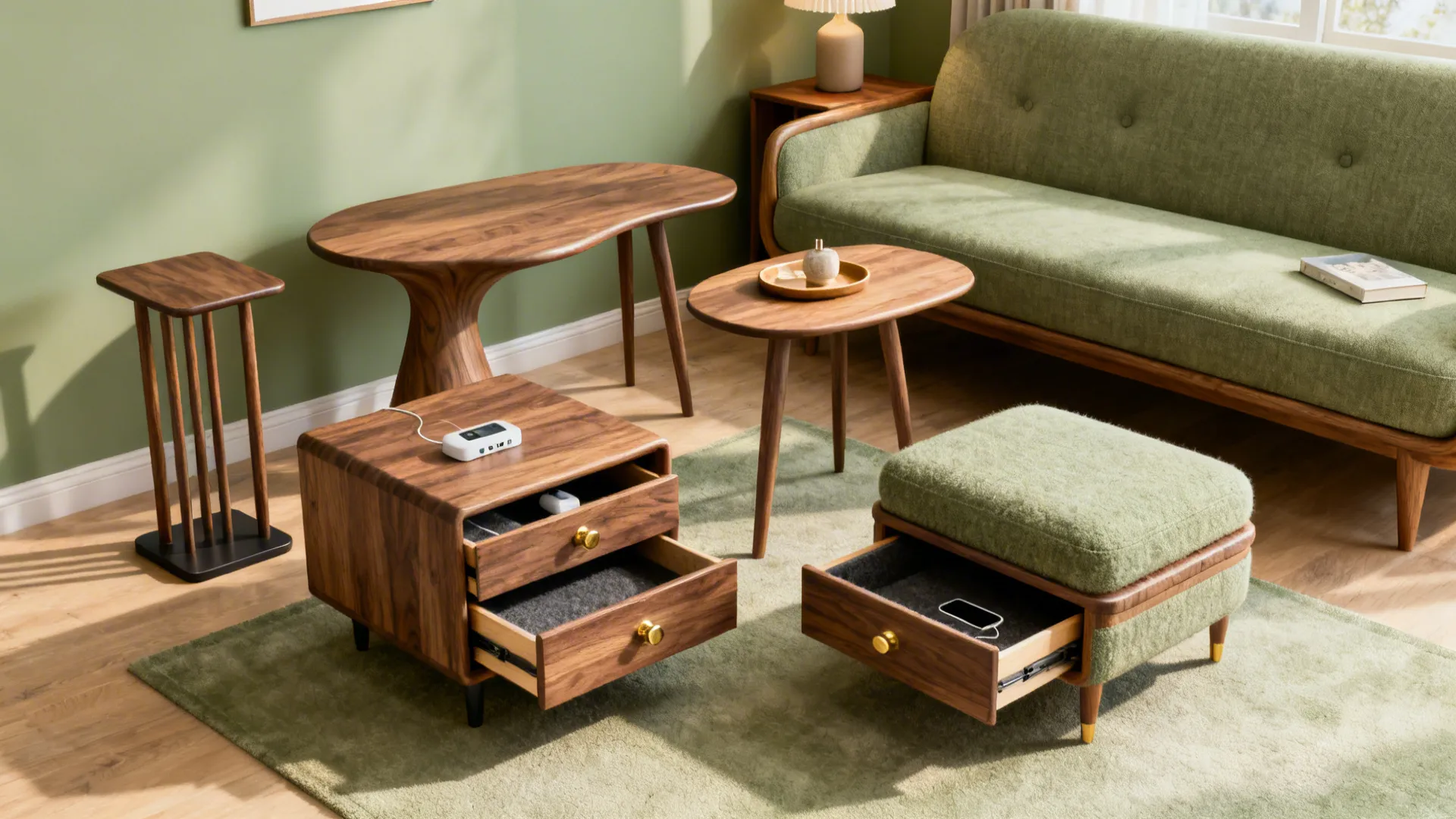 5 Smart End Tables with Drawers for Small Living Rooms