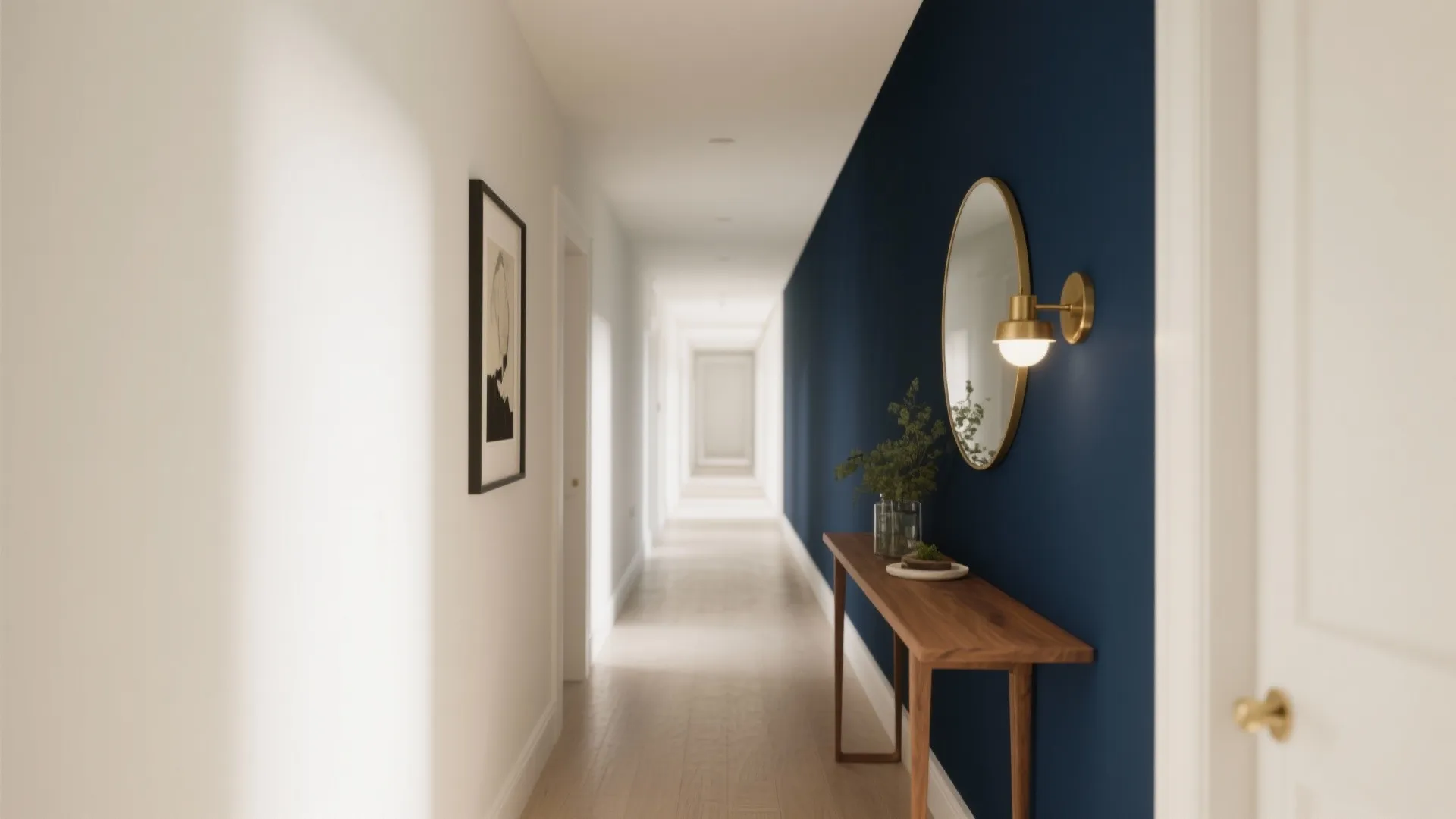 A Deep Accent at the Far Wall for Depth