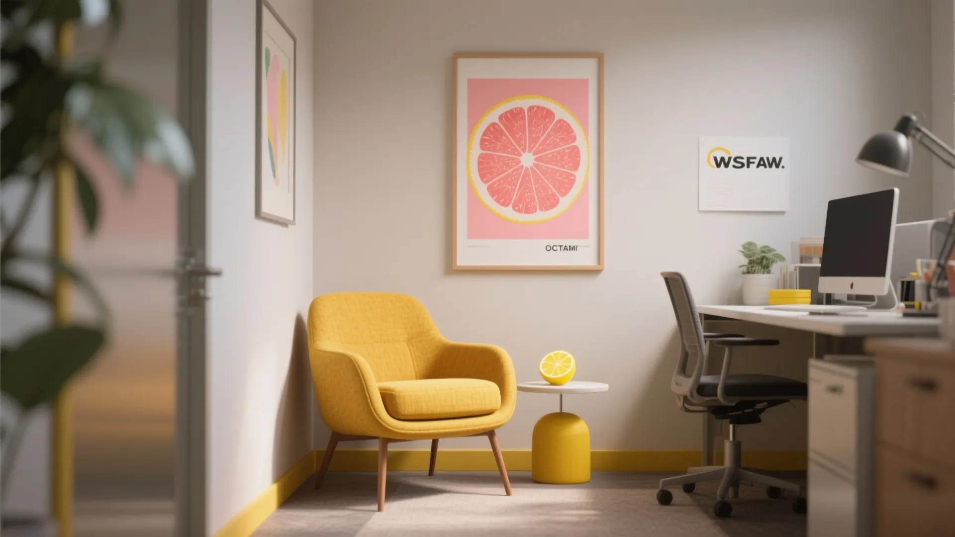 4. Energizing Accent Colors (Mustard, Coral, or Lemon)