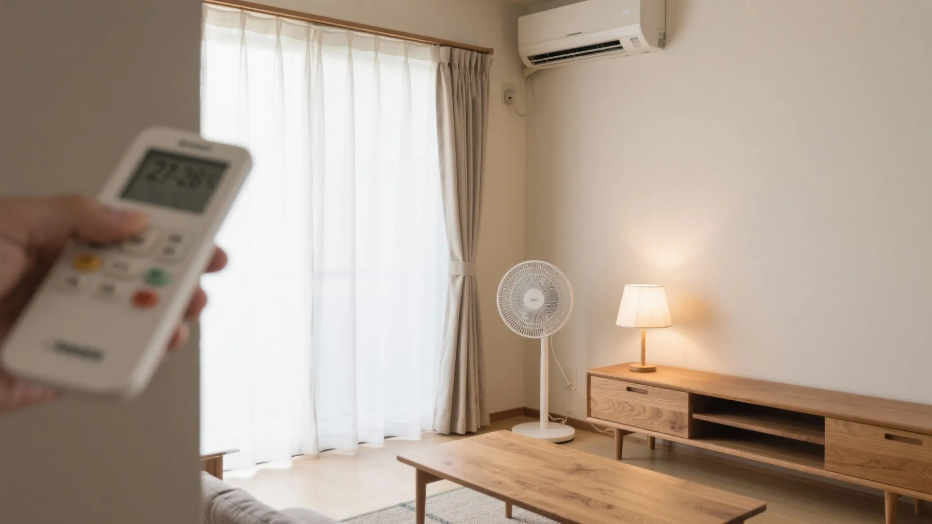 電気代を抑える設定術：風量“自動＋弱首振り”、温度は冷房27〜28℃でOK（東京小戸型の実感）