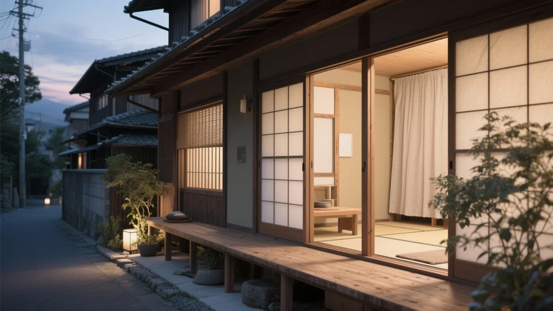 Tips 2: 1R的に使える“縁側幅”の多機能帯で日式風景をつくる