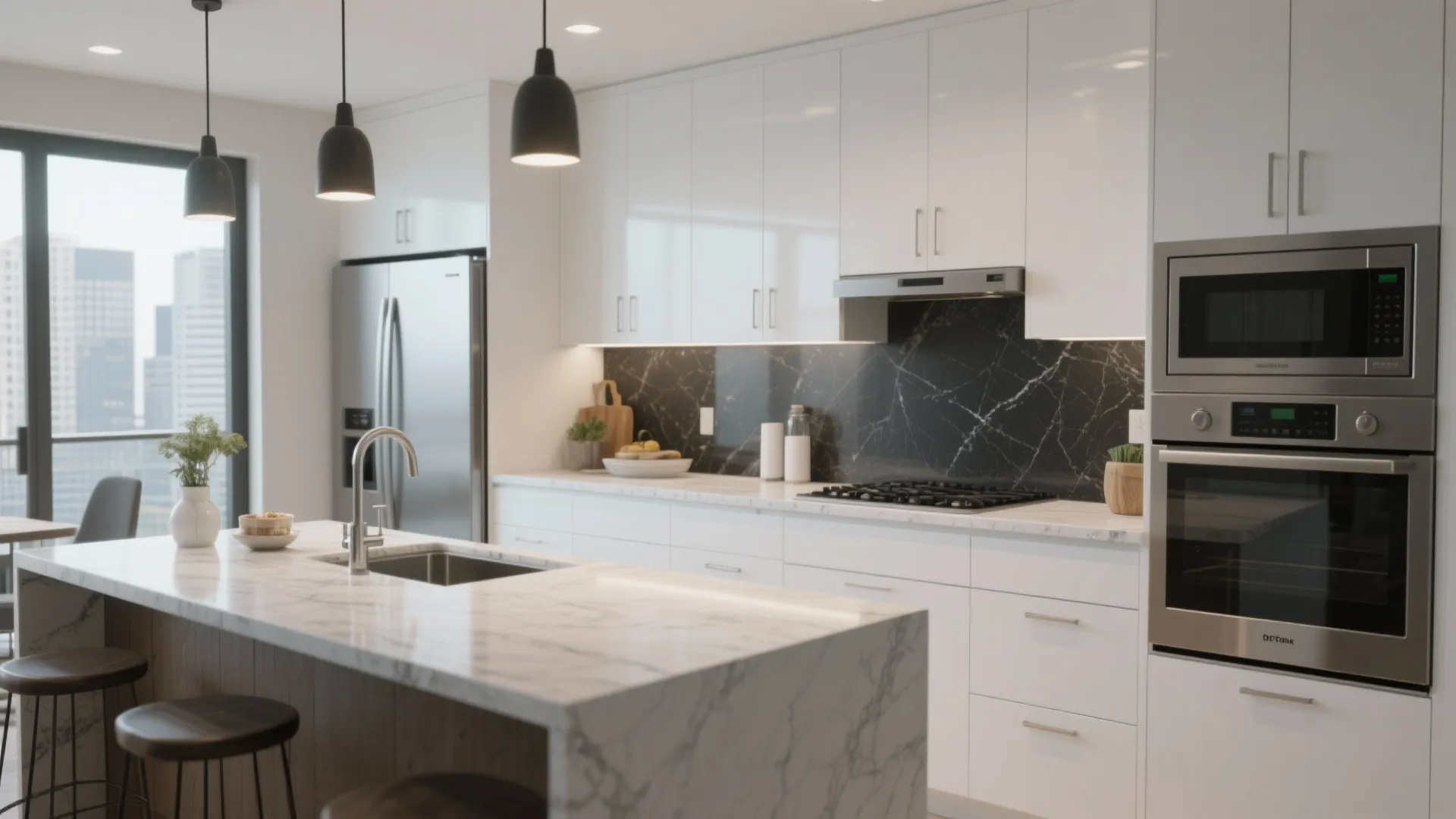 4. Seamless Integration with Dark Engineered Quartz