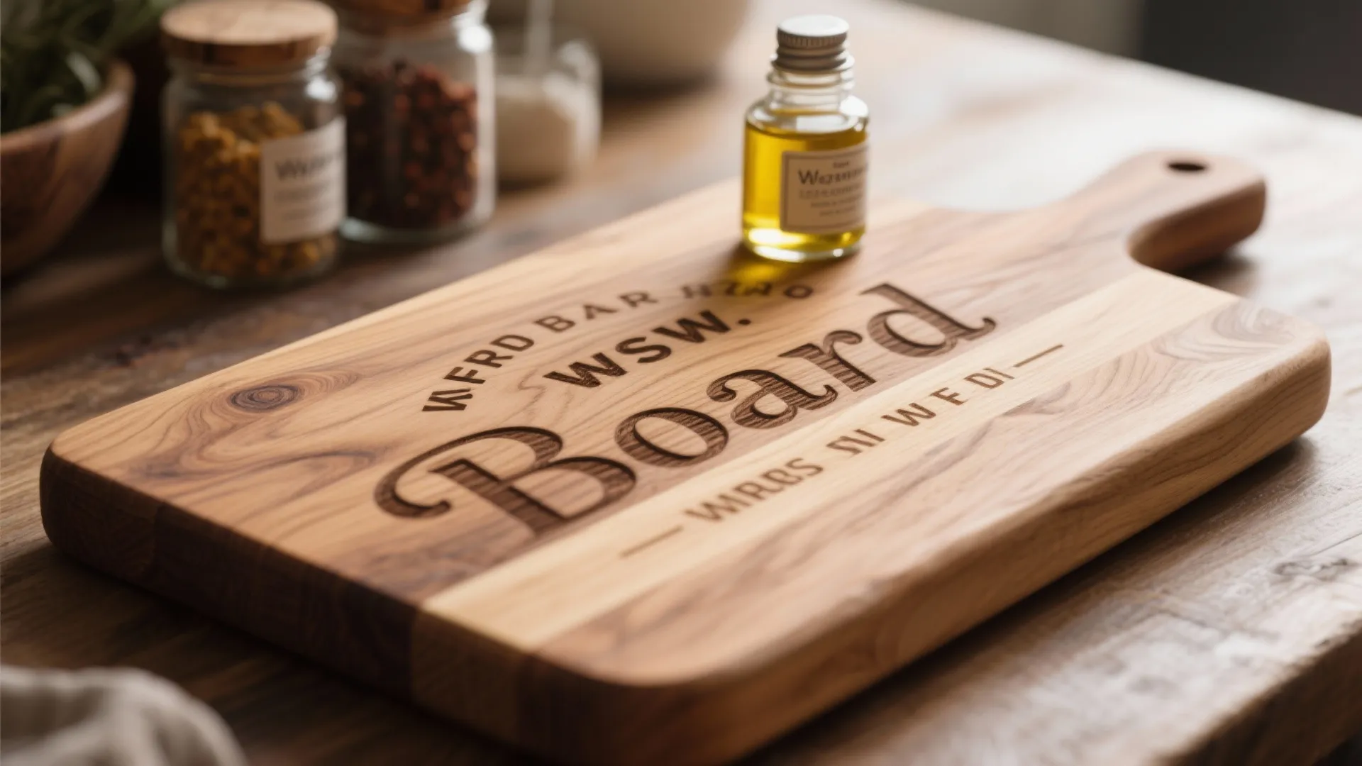 2. Personalized cutting boards or spice jars