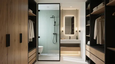 5 Smart Ideas for Dressing Room with Bathroom Design