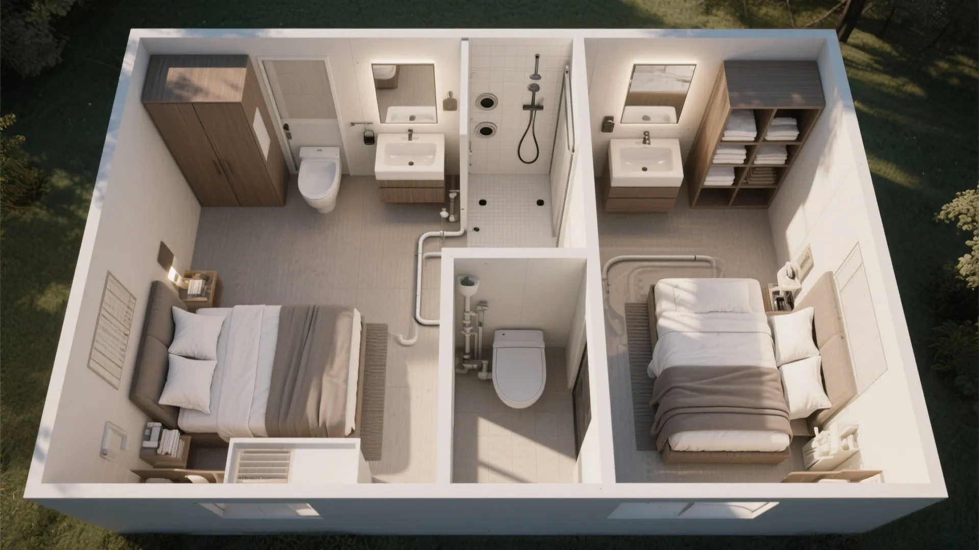 5. Consider En-Suite Layouts and Shared Bathrooms