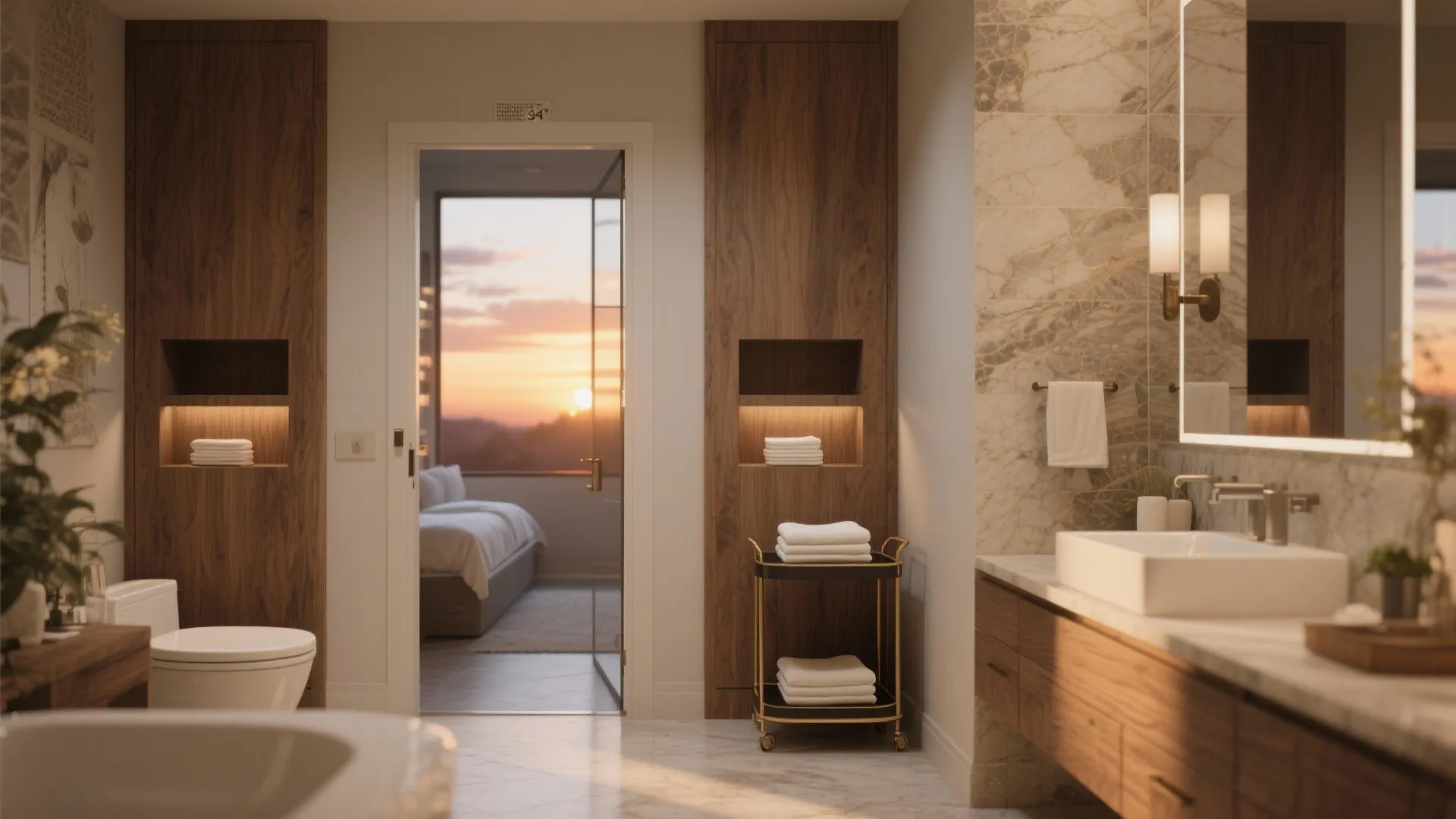 4. Shower and ensuite door widths