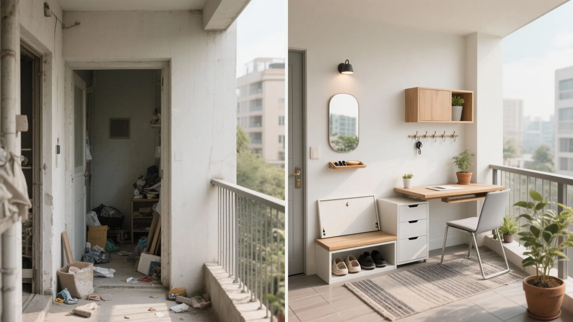 5) Entry and balcony zones that earn their keep