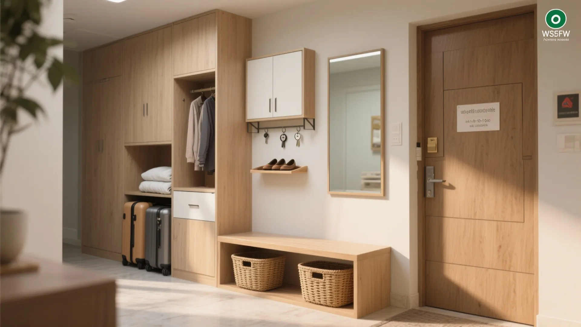 Entryway + Hidden Storage to Tame Clutter