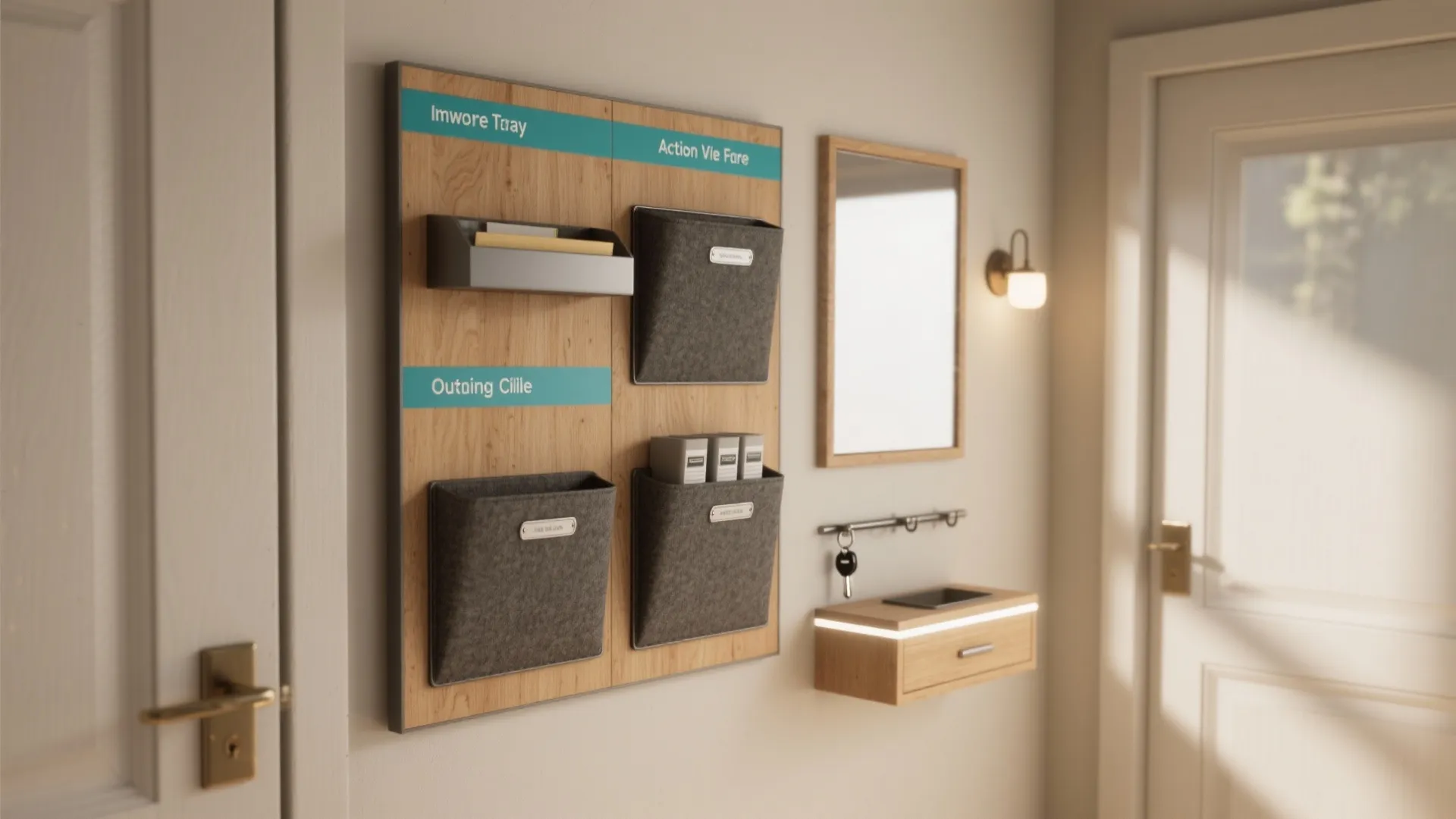 DIY Home Mail Organizer: Declutter Your Entryway Easily: 1 Minute to an Organized Mail Station at Home