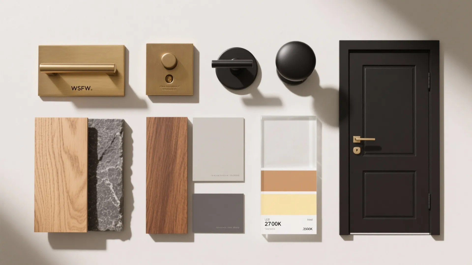 Brass or bronze accents for warmth and depth