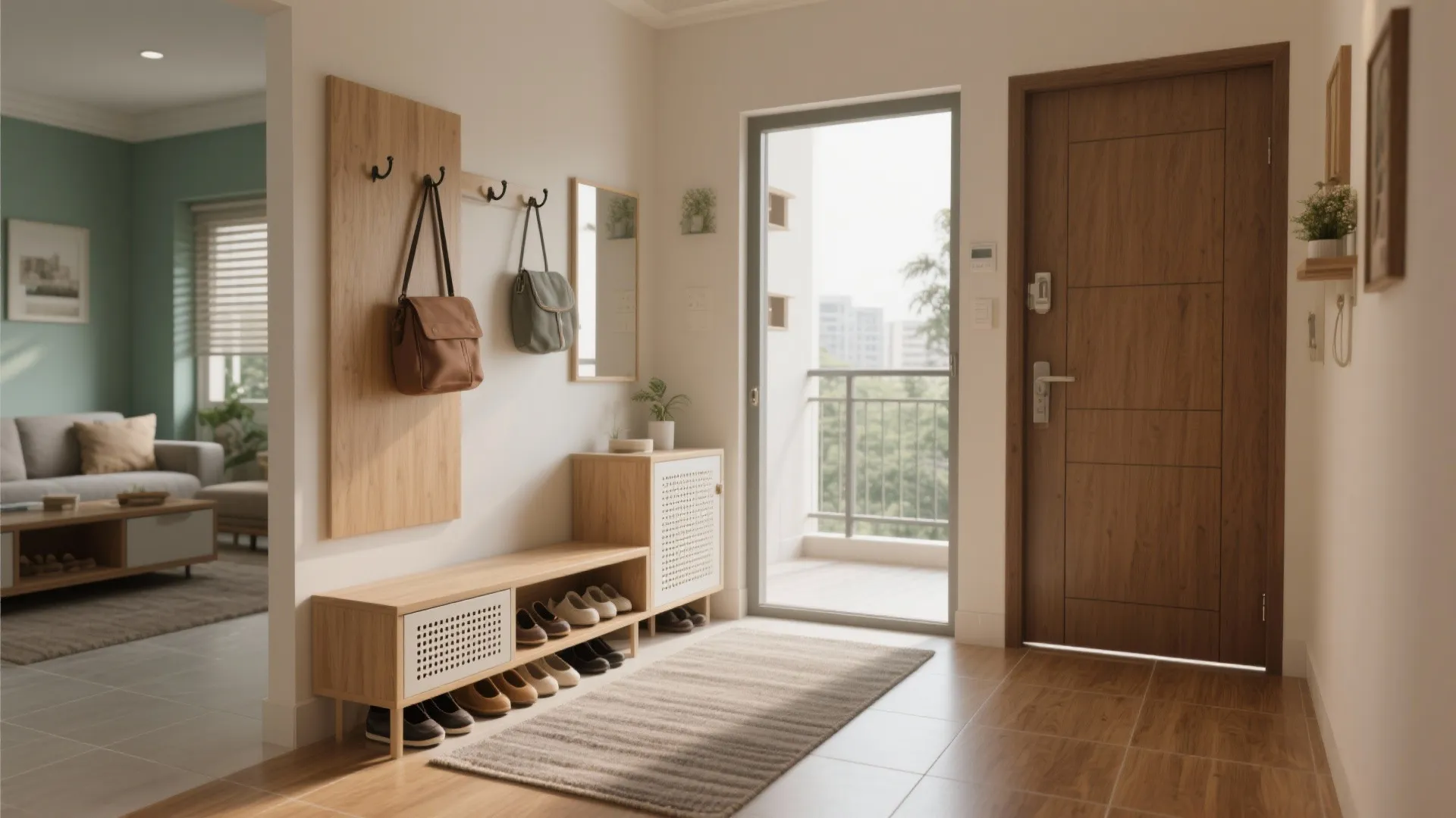 1) Entry-to-Living Micro-Zones That Tame Clutter