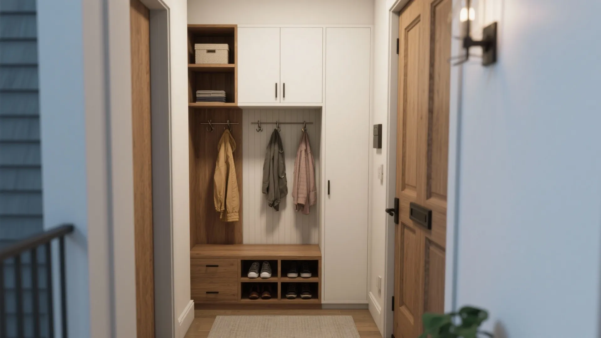 2. Dual-Purpose Entry and Mudroom