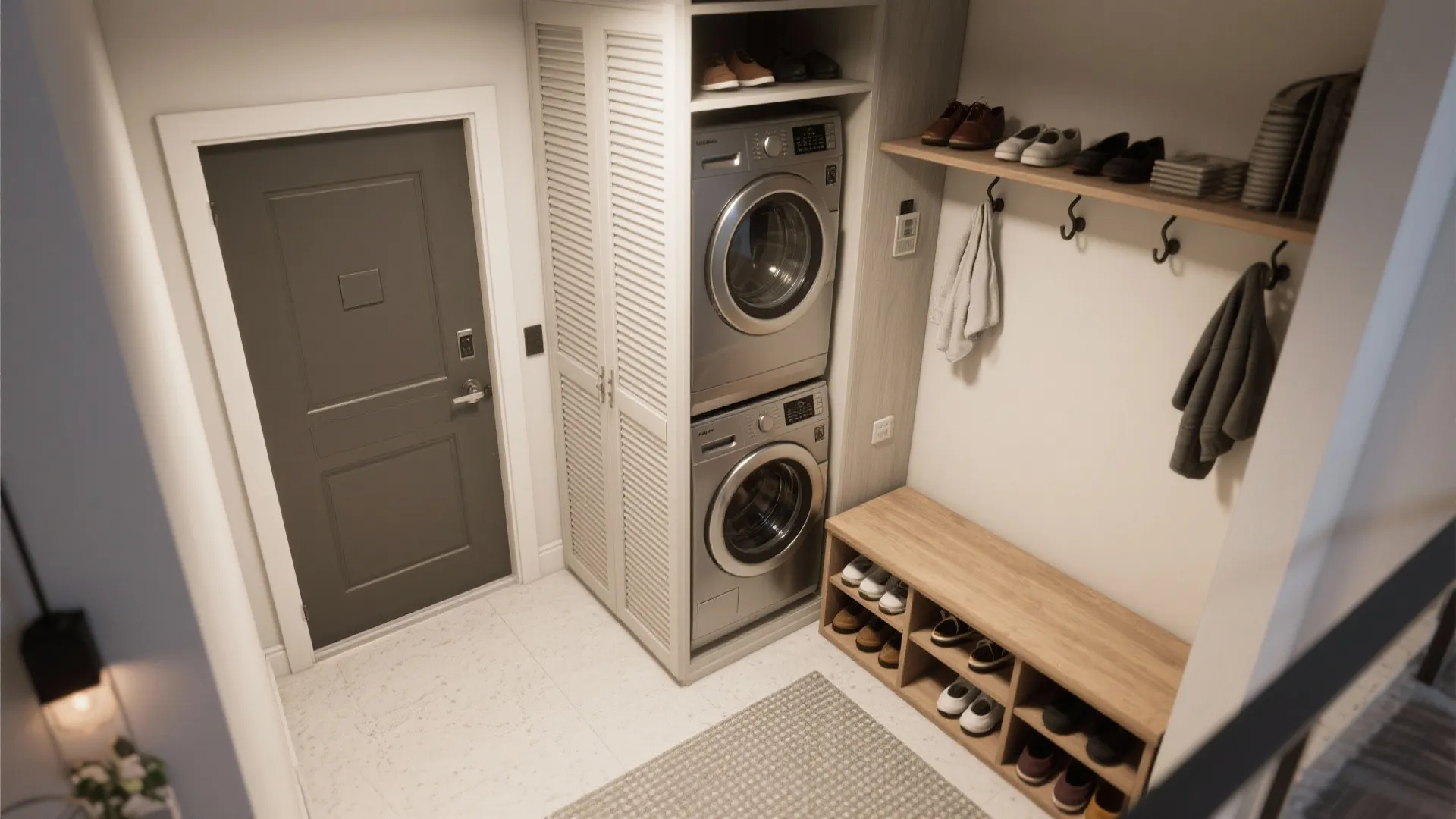 3. Multi-Use Entry: Mudroom + Laundry Nook