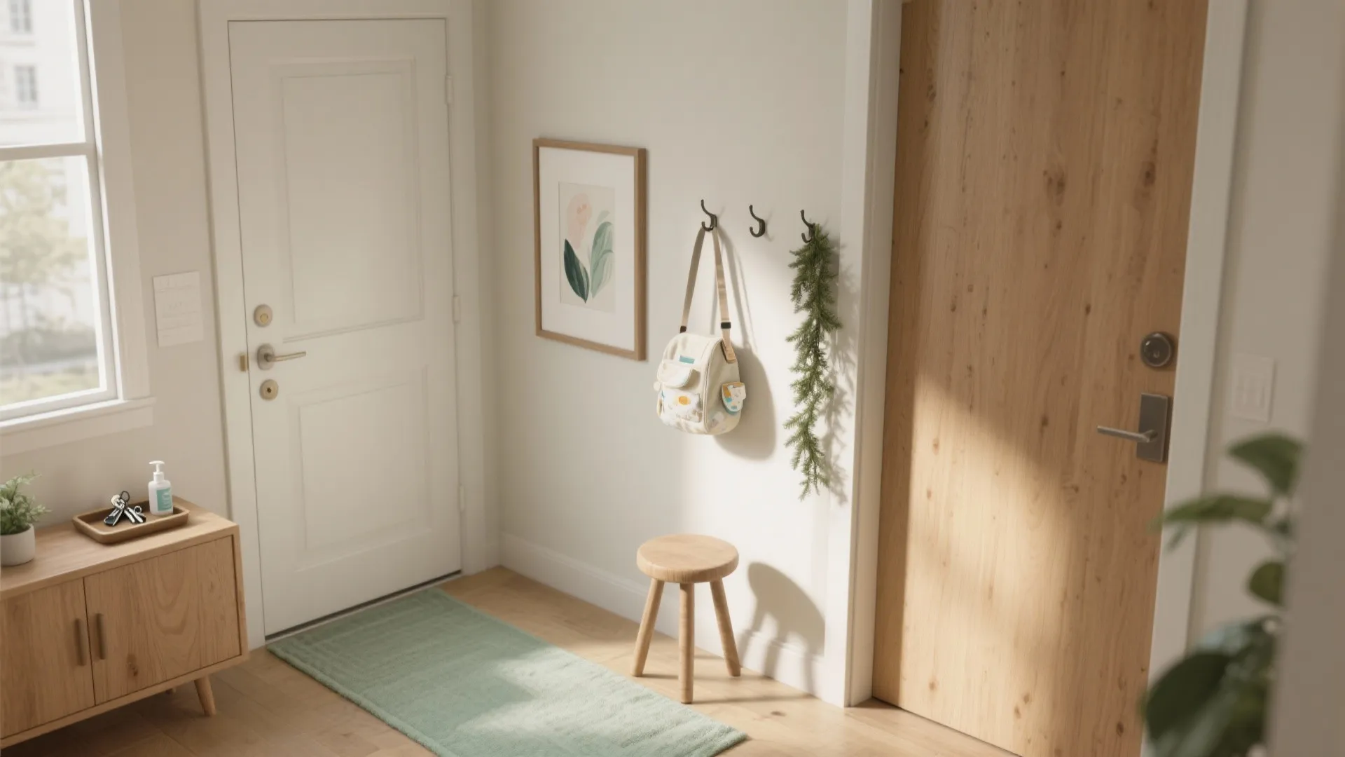 A Welcome-Home Photo Nook by the Door