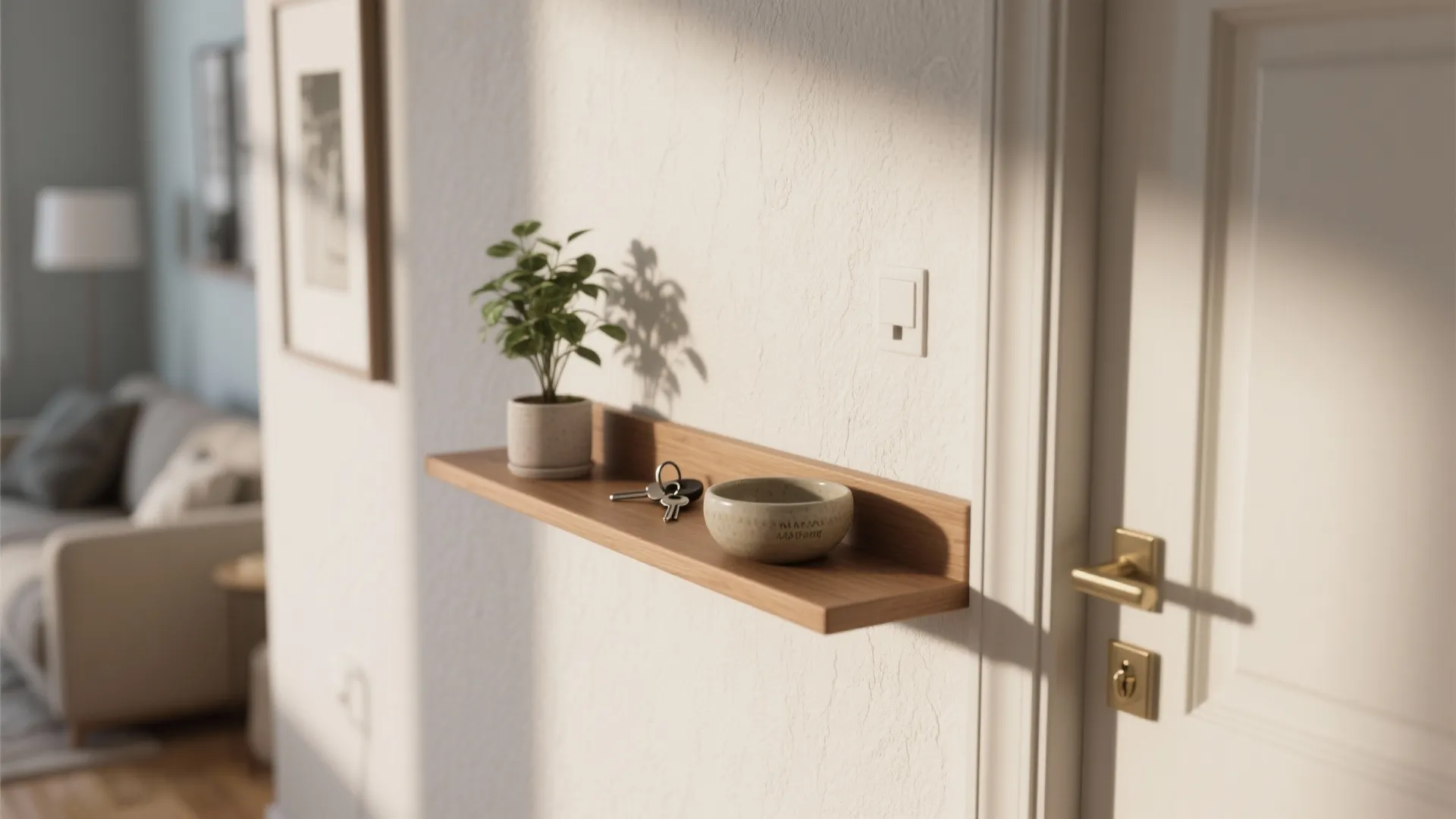 1. Define the Entry Zone with a Slim Console