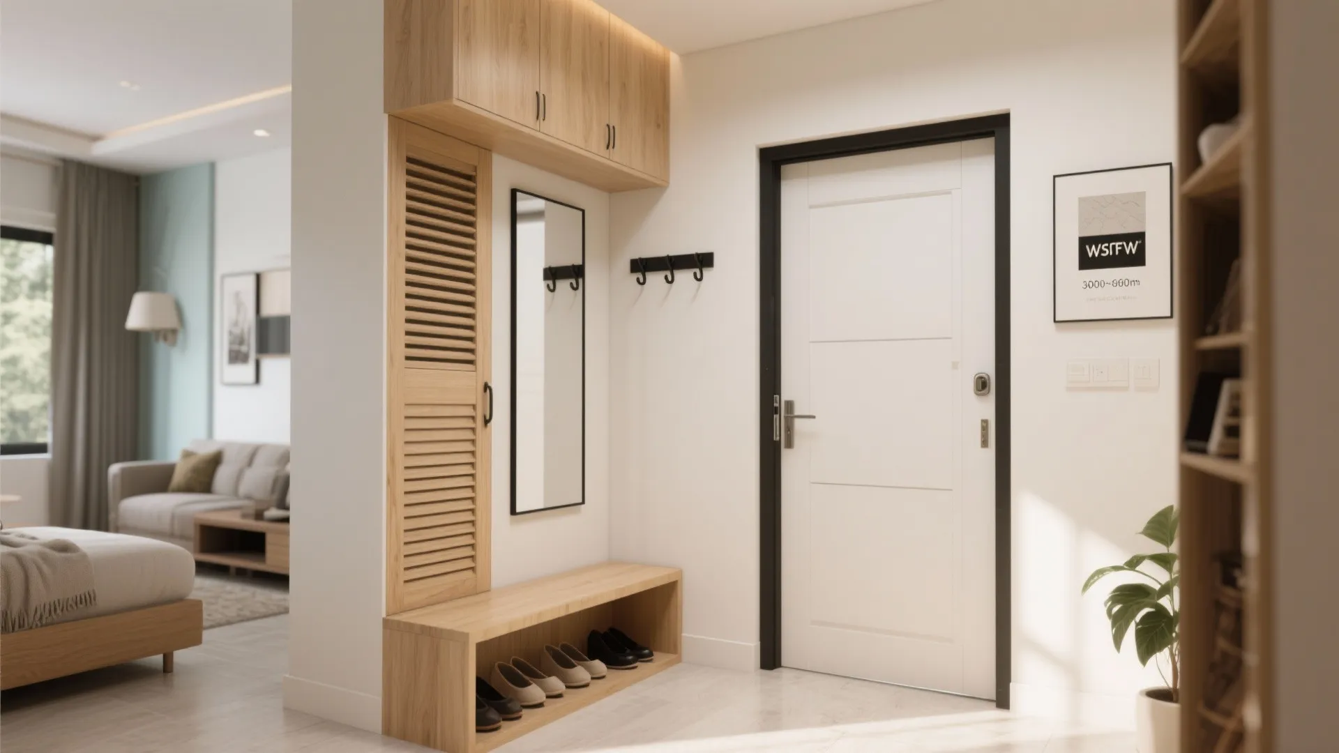 Entryway + Storage Wall That Works Double-Time