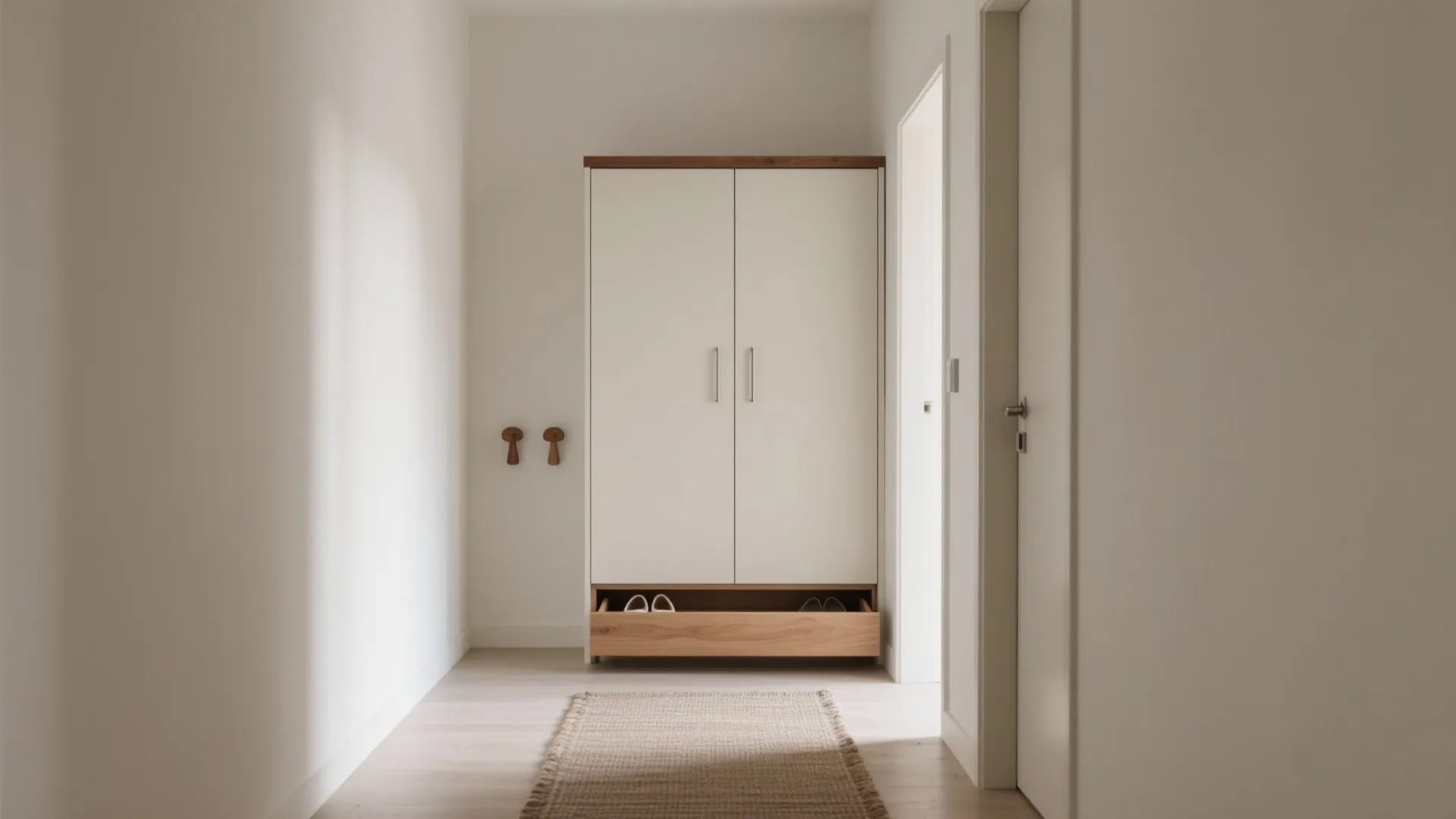 Minimalist entry storage that actually works