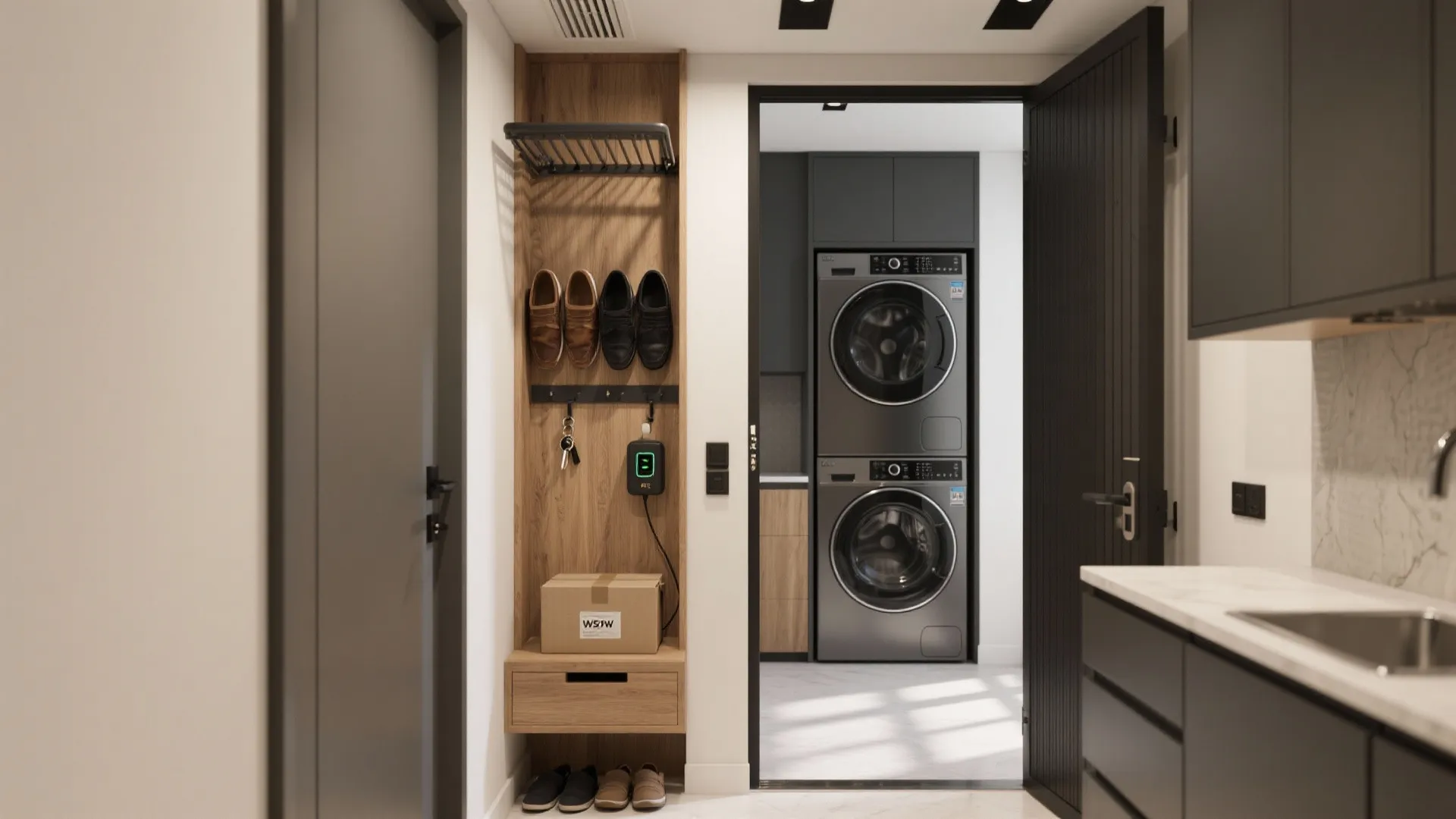 Entryway + Utility: The Unsung Efficiency Heroes