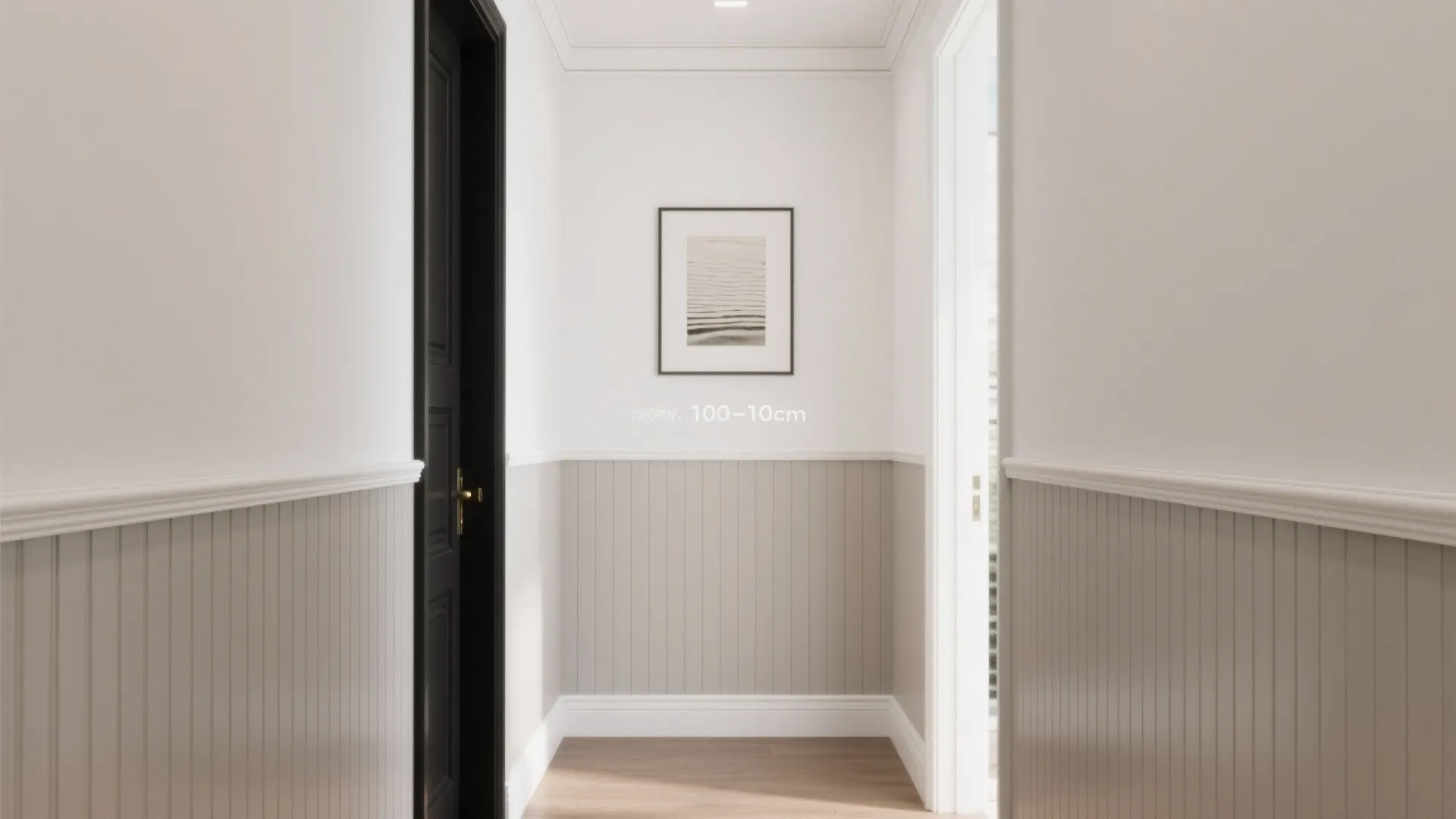 Textured PVC Wainscoting to Define Entryways