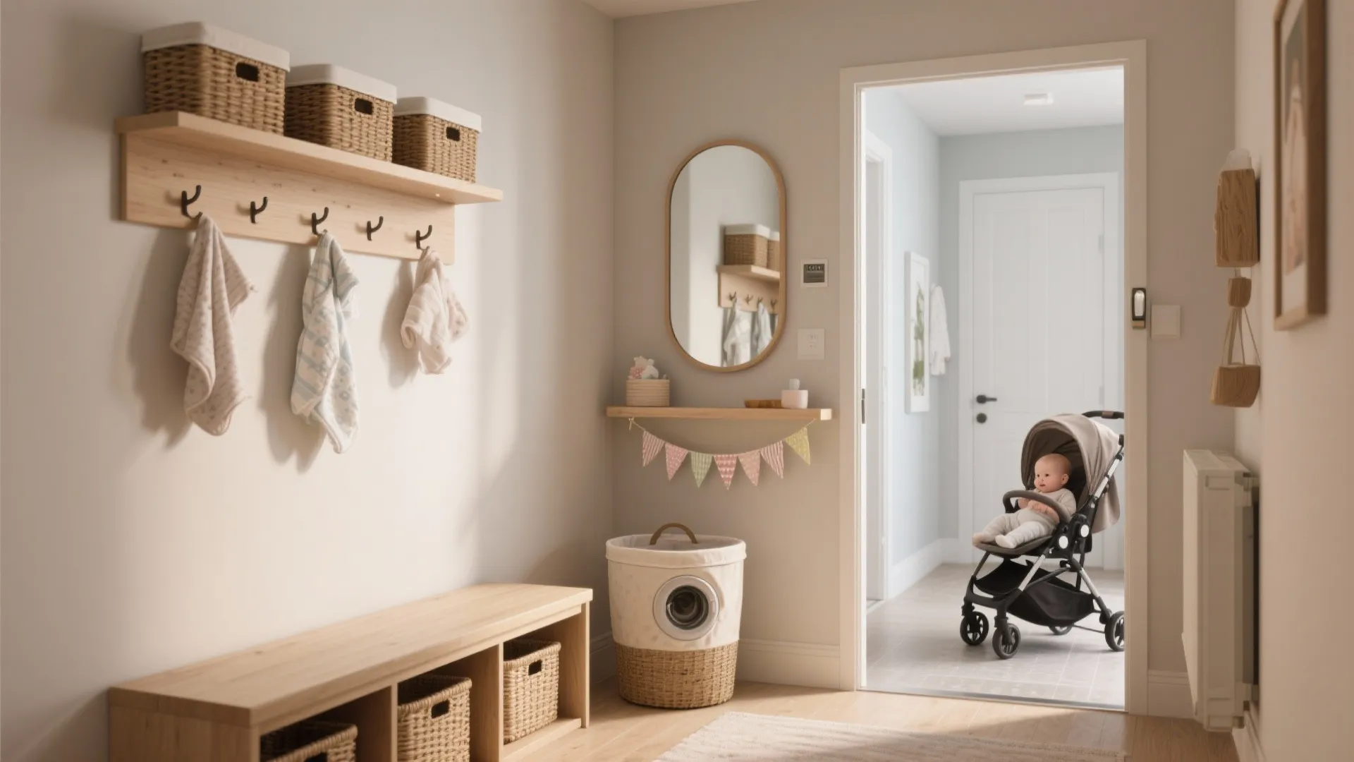 Welcome Zone Styling in the Living Room Entry