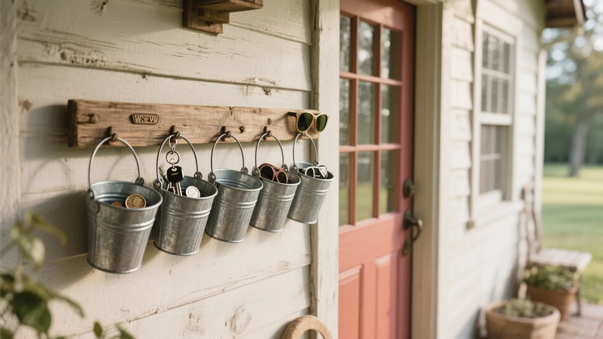 3. Hanging Entryway Organizer