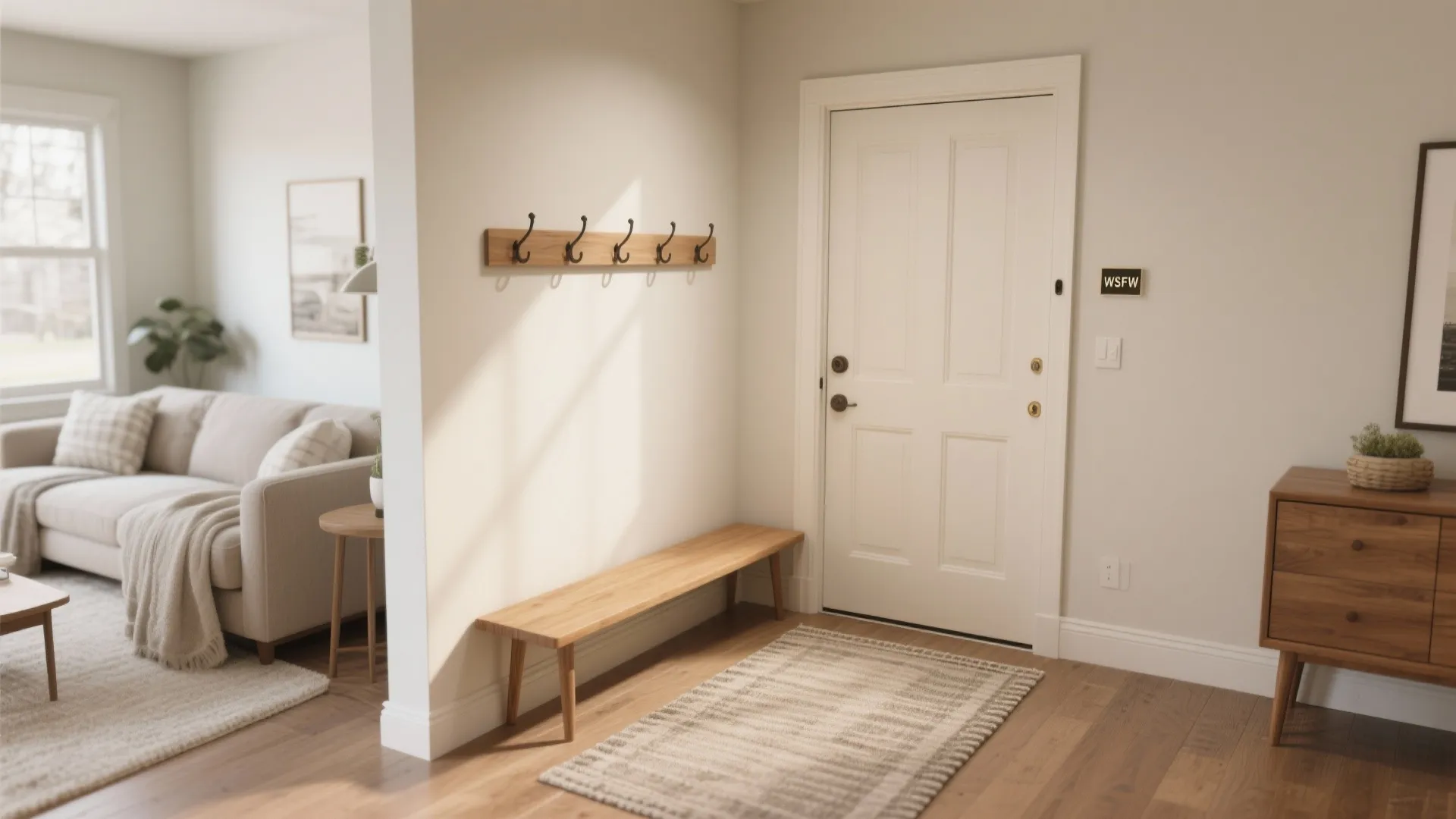 9. Defined Entryway Corner